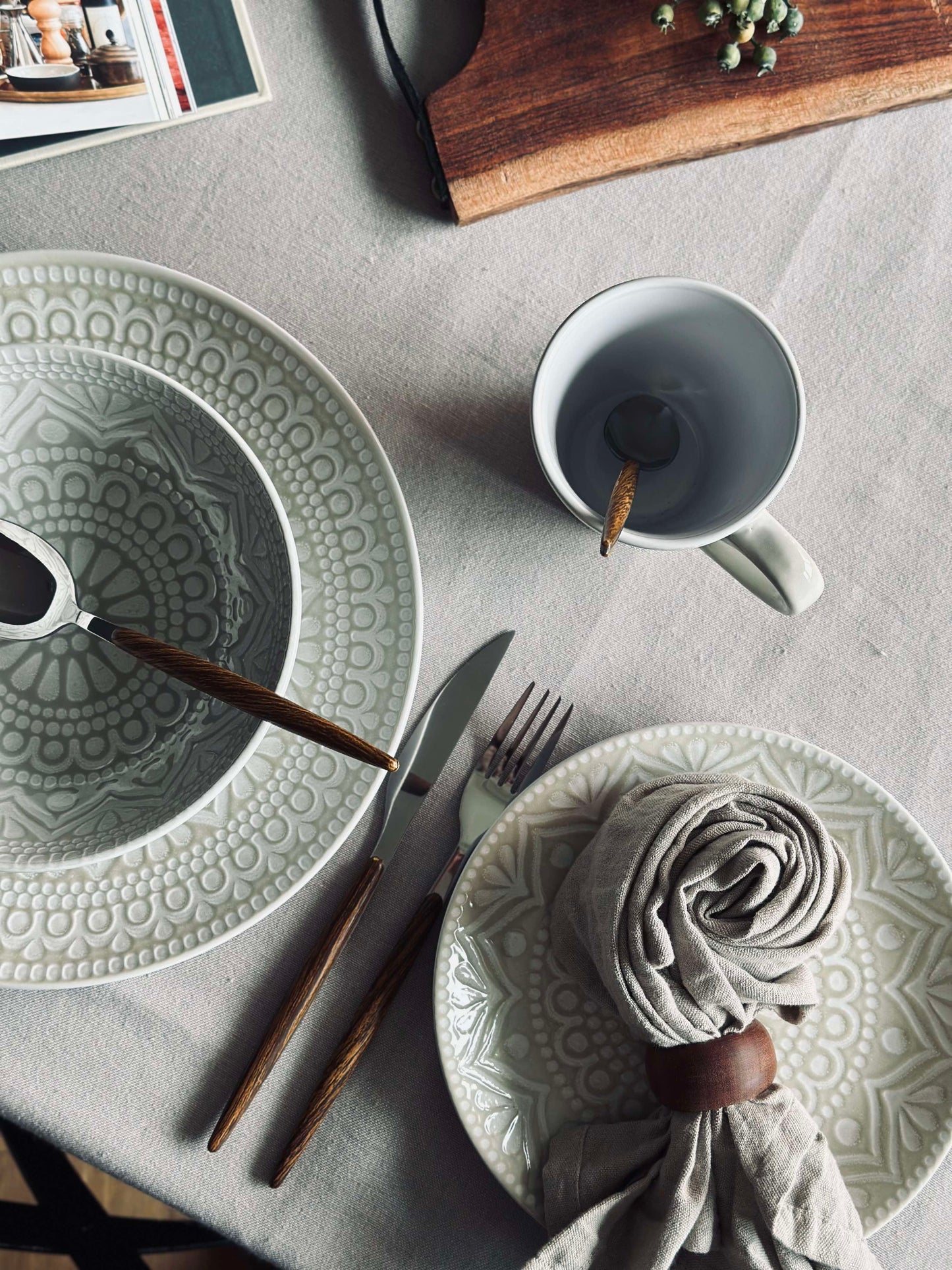 Krus India Stonewear - Beige