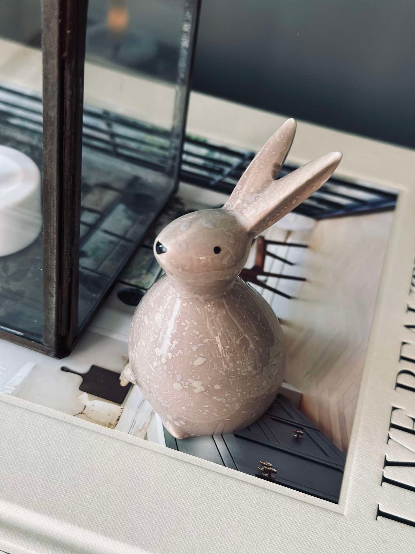 Påskehare - Beige keramik