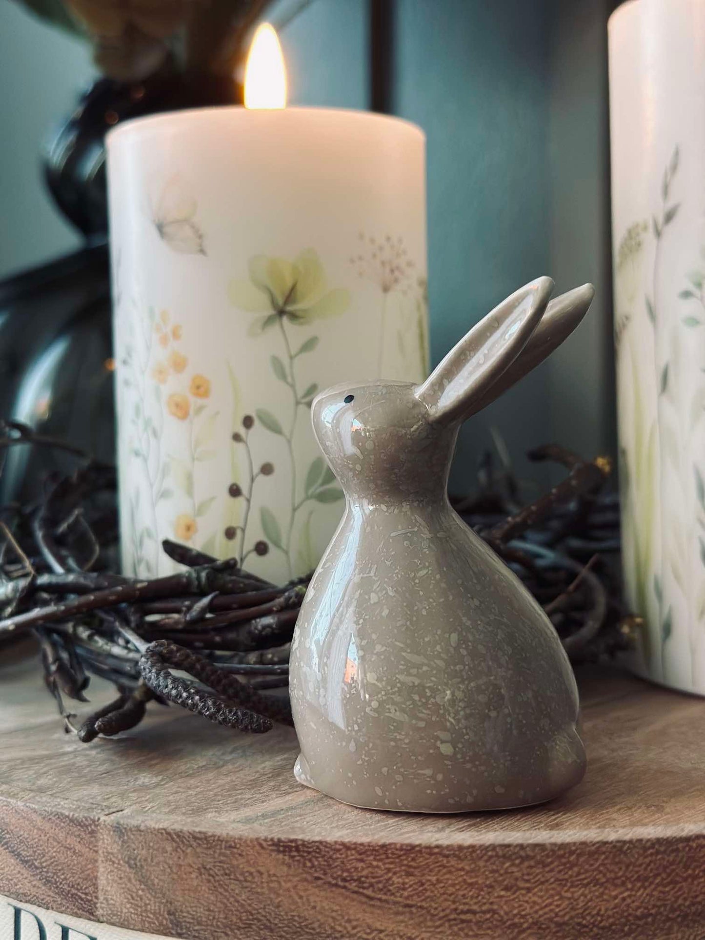 Påskehare - Beige keramik