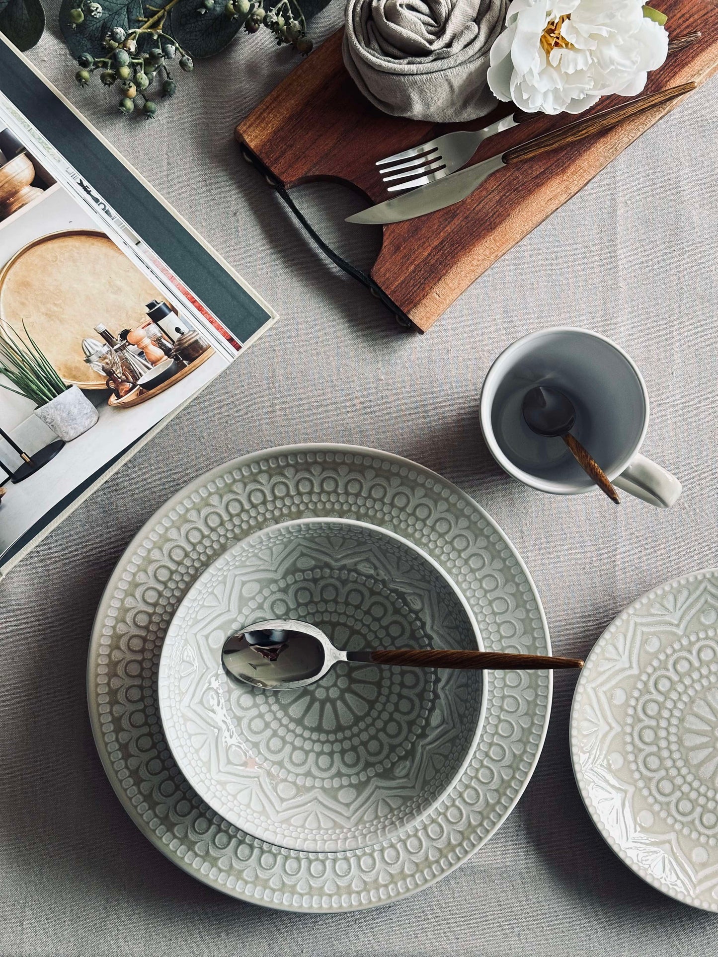 Krus India Stonewear - Beige