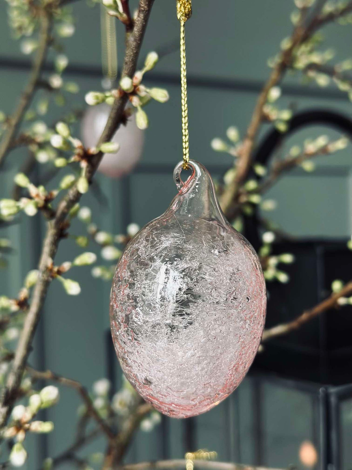 Ophæng Æg i glas - 3 stk. - Rosa