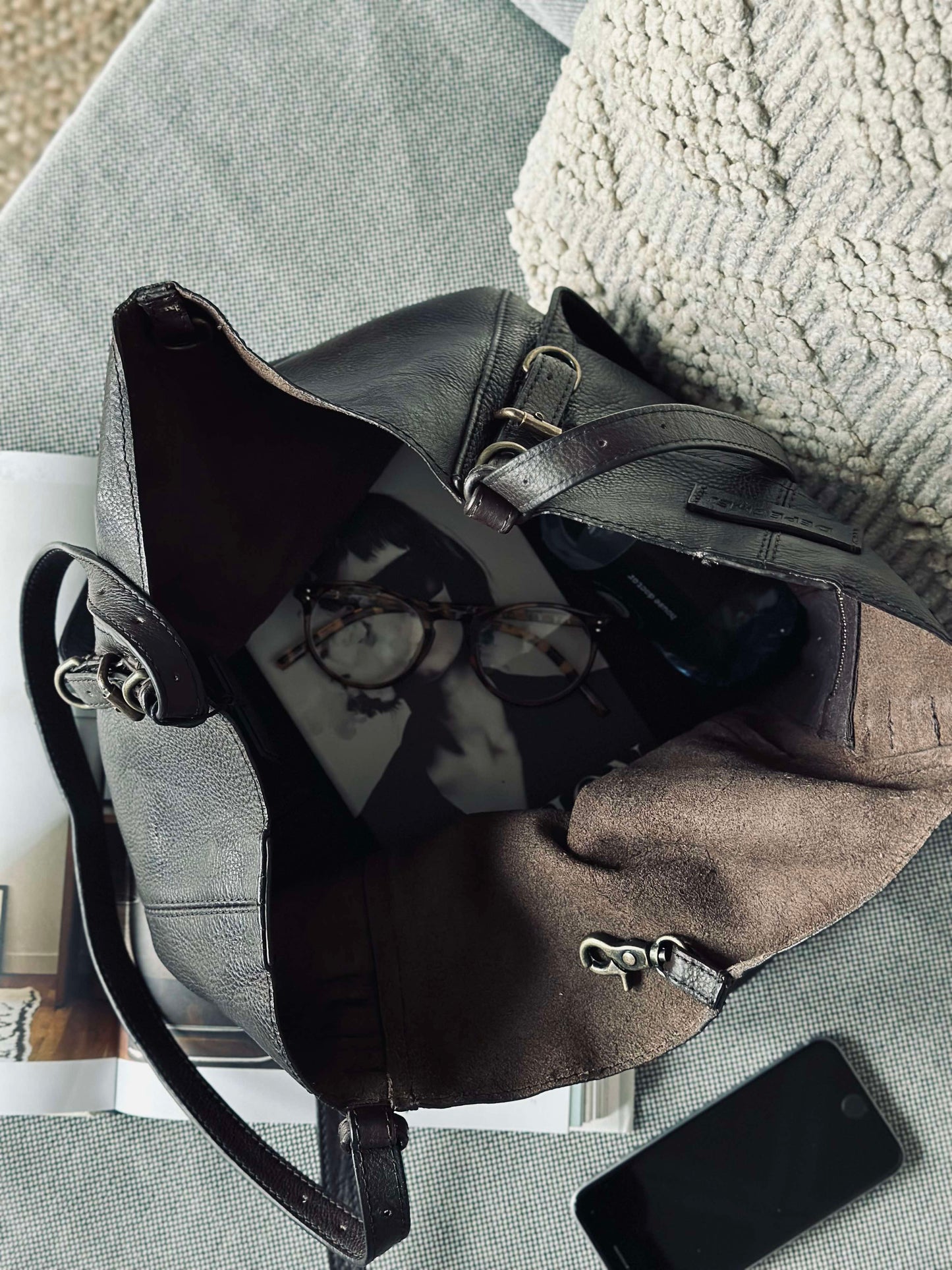 Skuldertaske - Dark brown