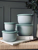 Opbevaringsbøtter Dusty green – Sæt med 4 stk.
