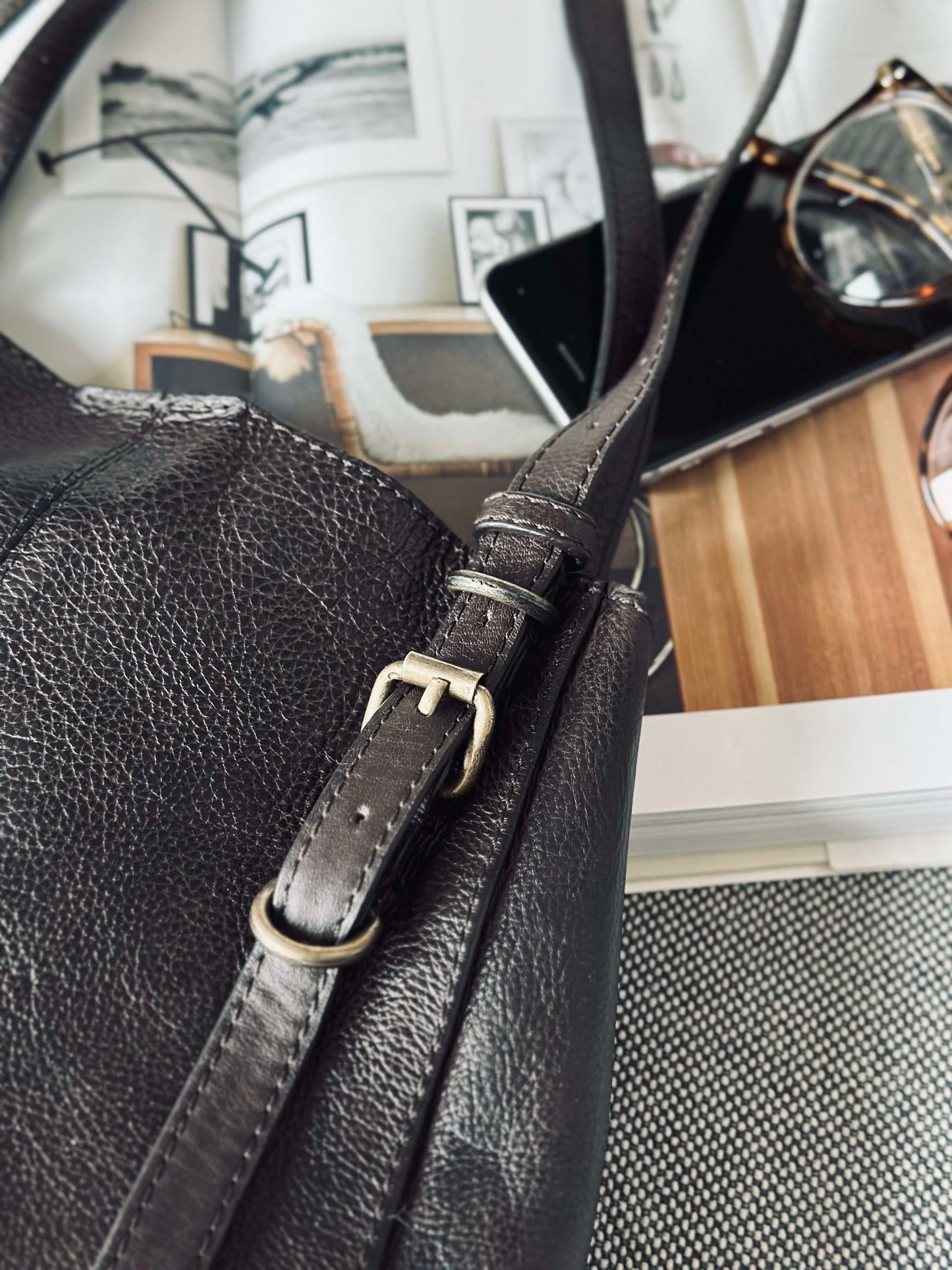 Skuldertaske - Dark brown