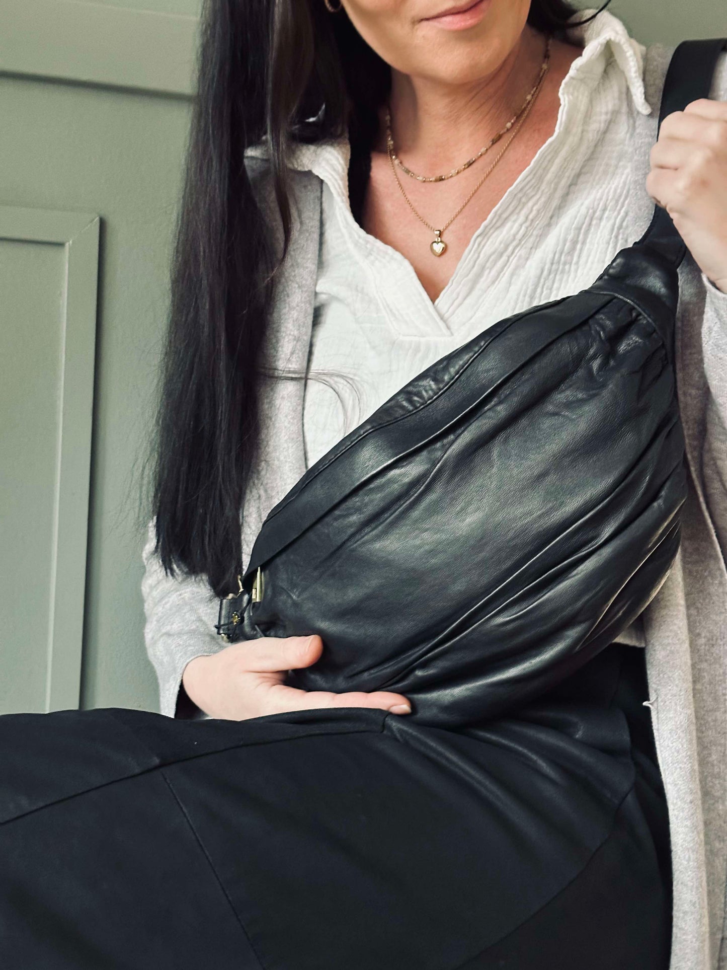 Bumbag Nero - Ultra soft leather
