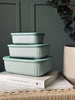 Opbevaringsbøtter Dusty green – Sæt med 3 stk.