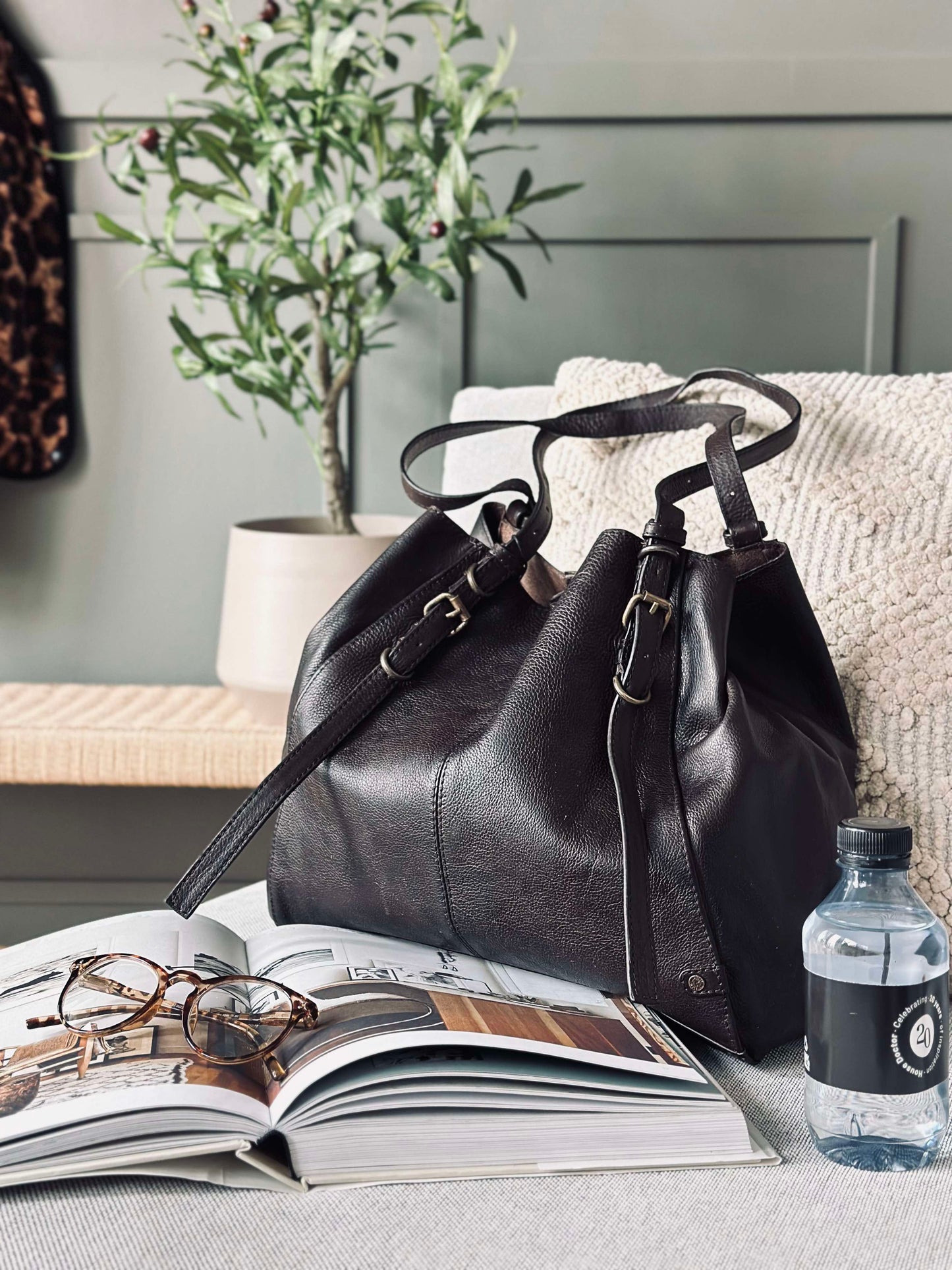 Skuldertaske - Dark brown