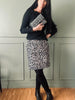 Nederdel Jane Leopard Grey