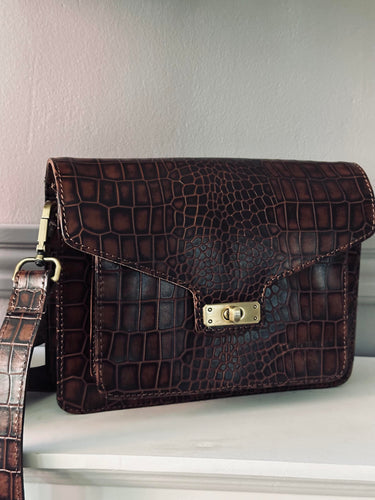 Crossover boxbag - Brown