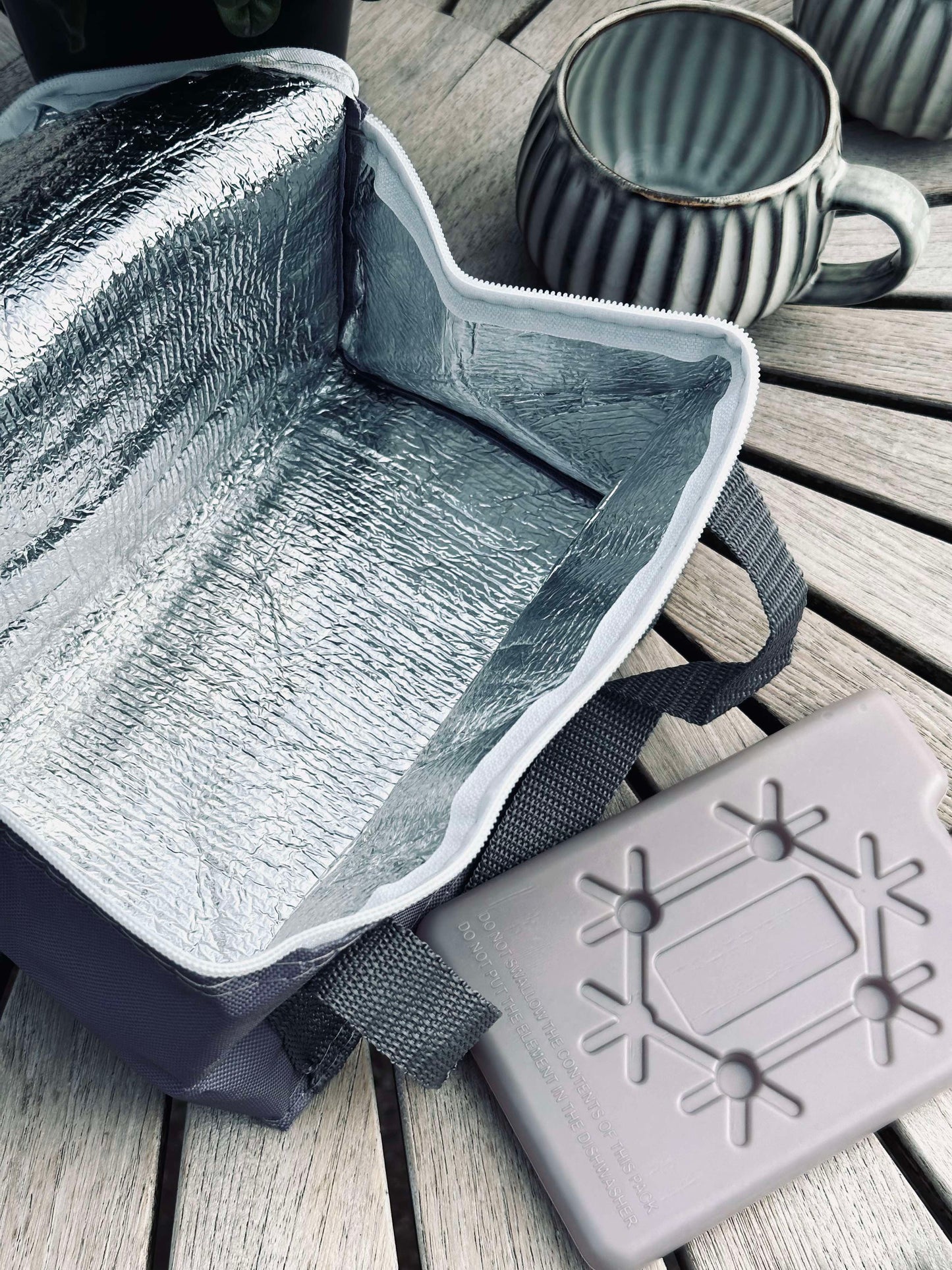 Køletaske m. Køleelement - Grey