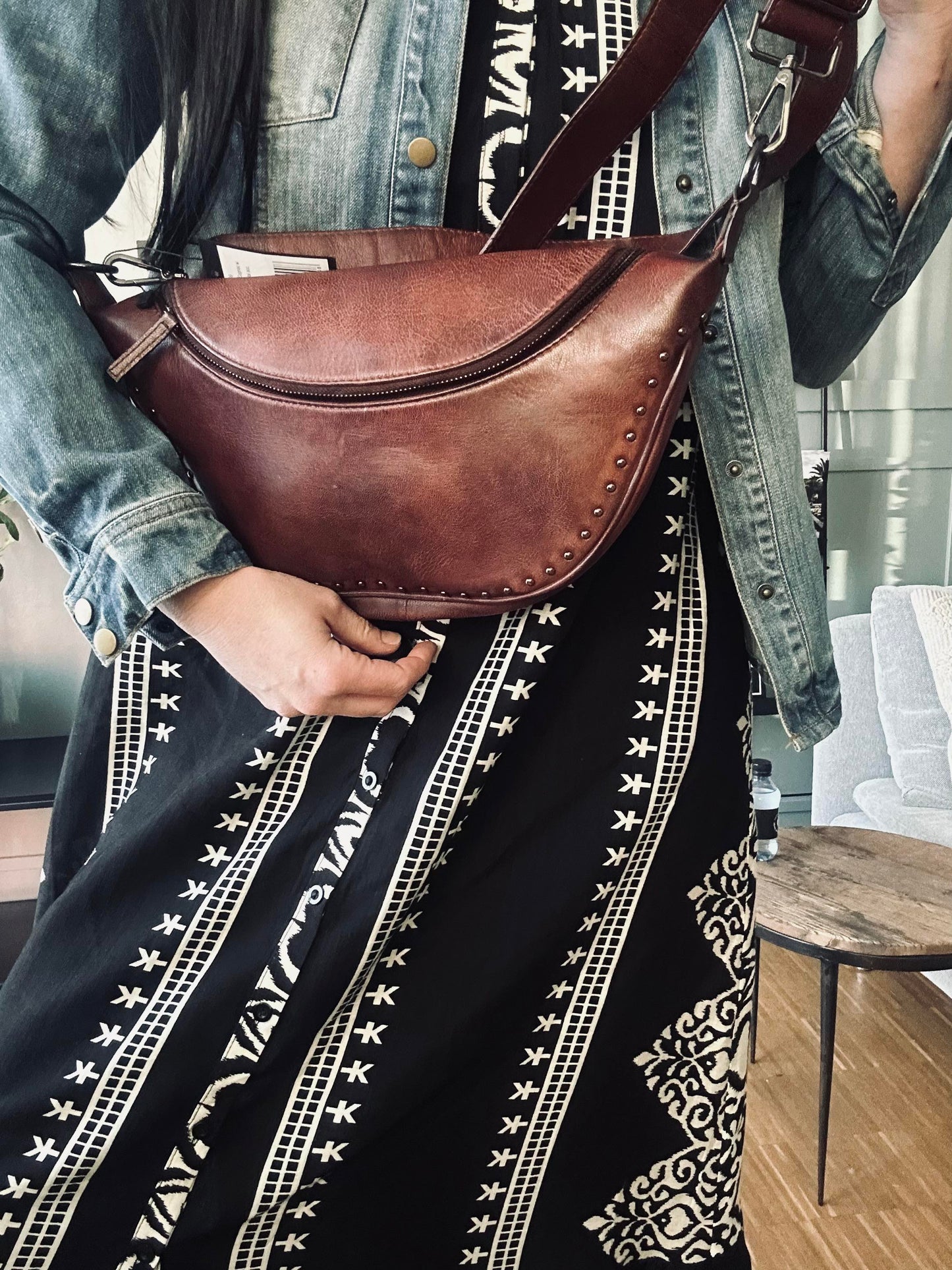 Bumbag IRIS - Dark cognac