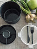 Lunchbox m. dressing kop - Sort