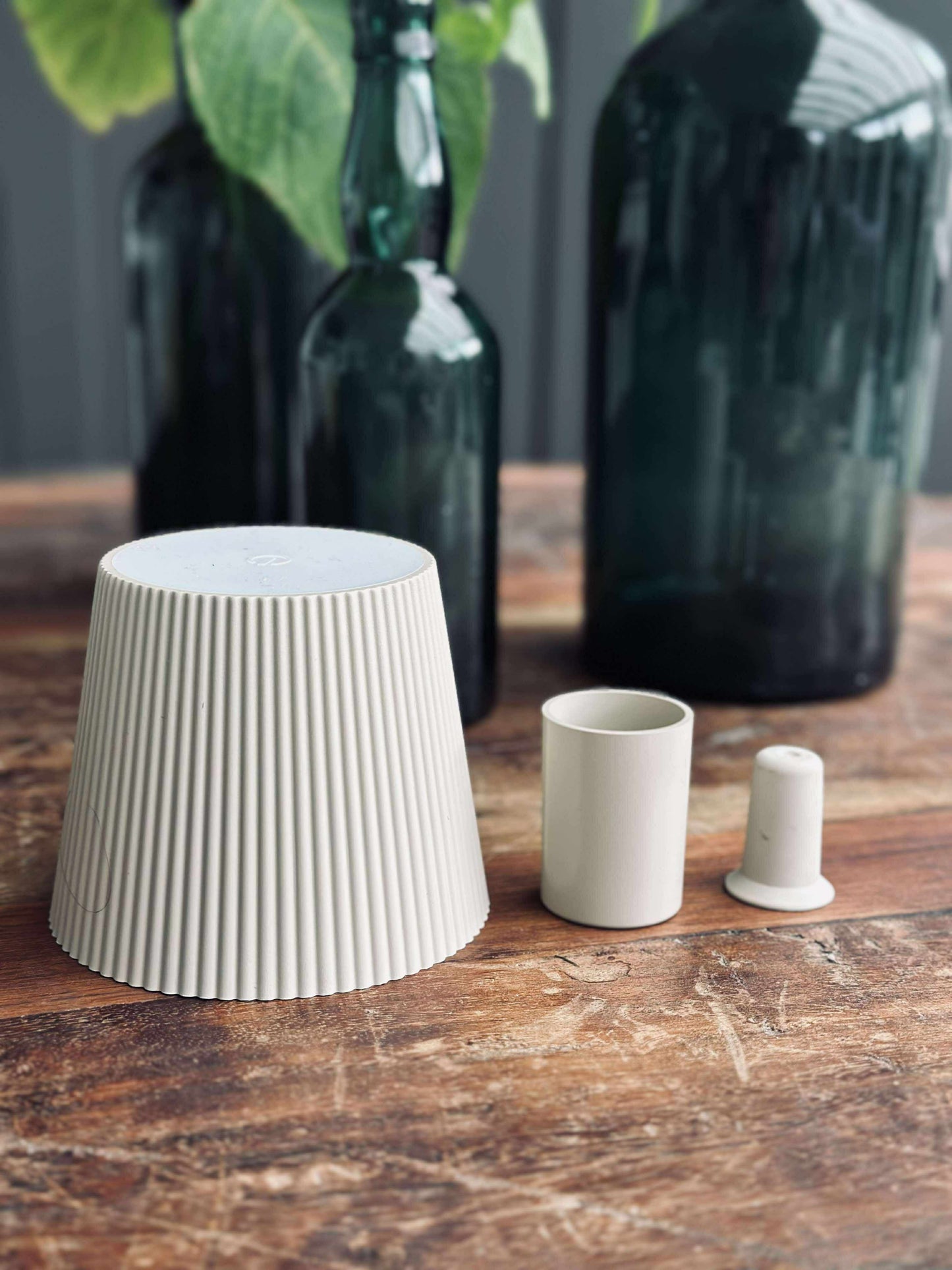 LED lampe til vinflaske - Creme MIX