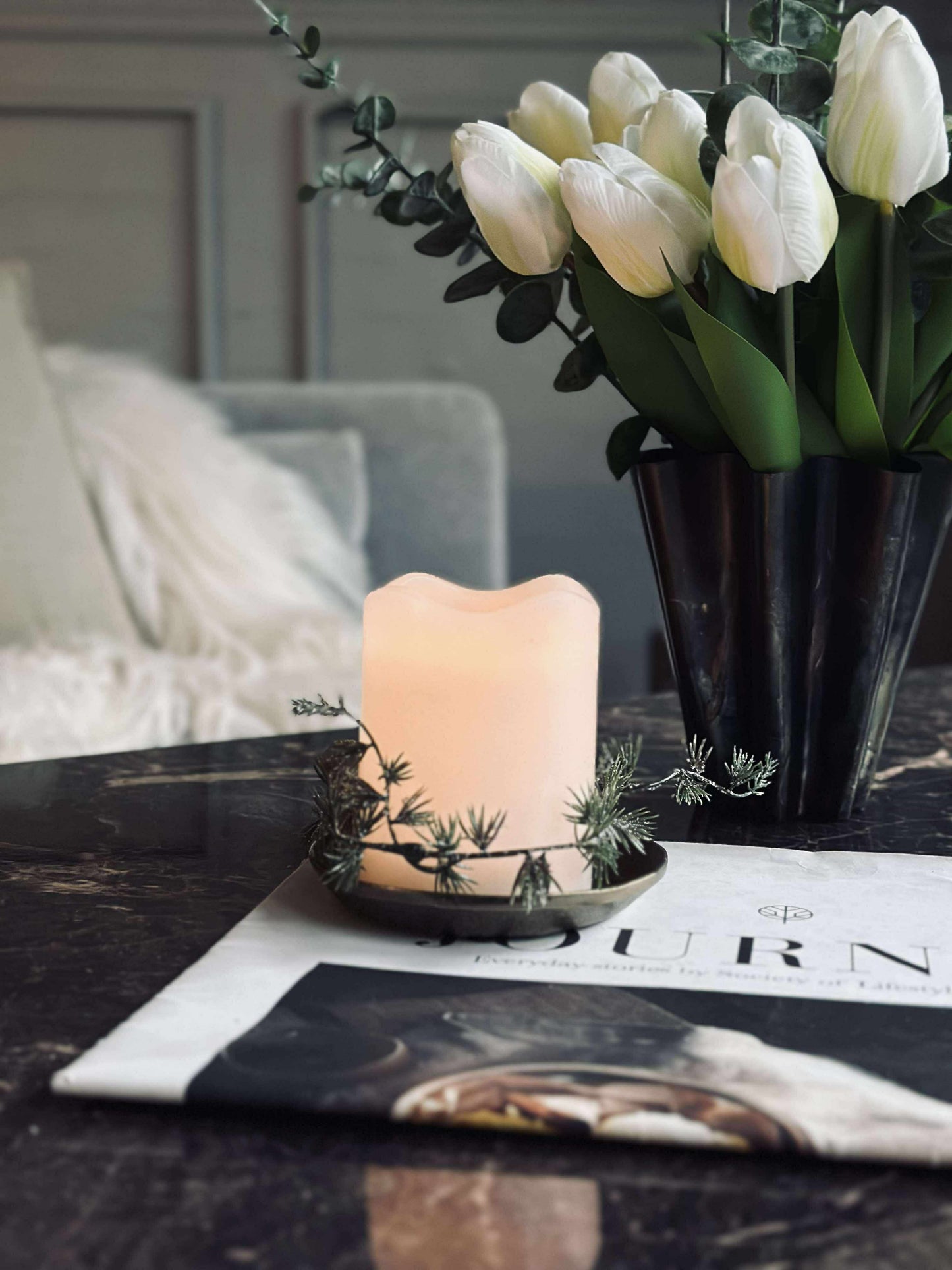 LED Bloklys med timer