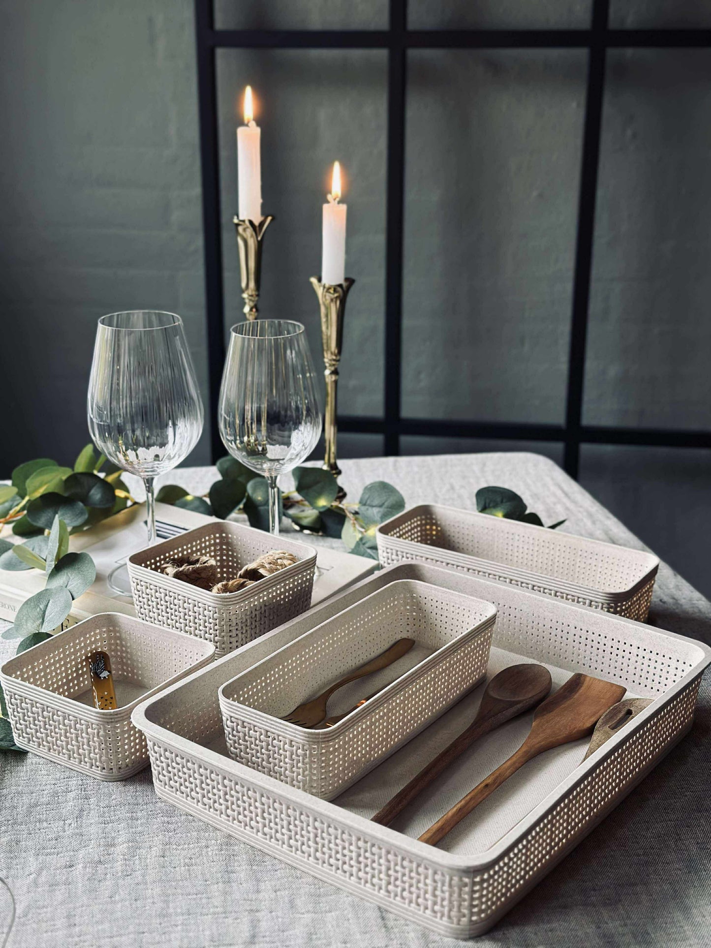 Makeup organiser Freja - Sæt med 5 dele