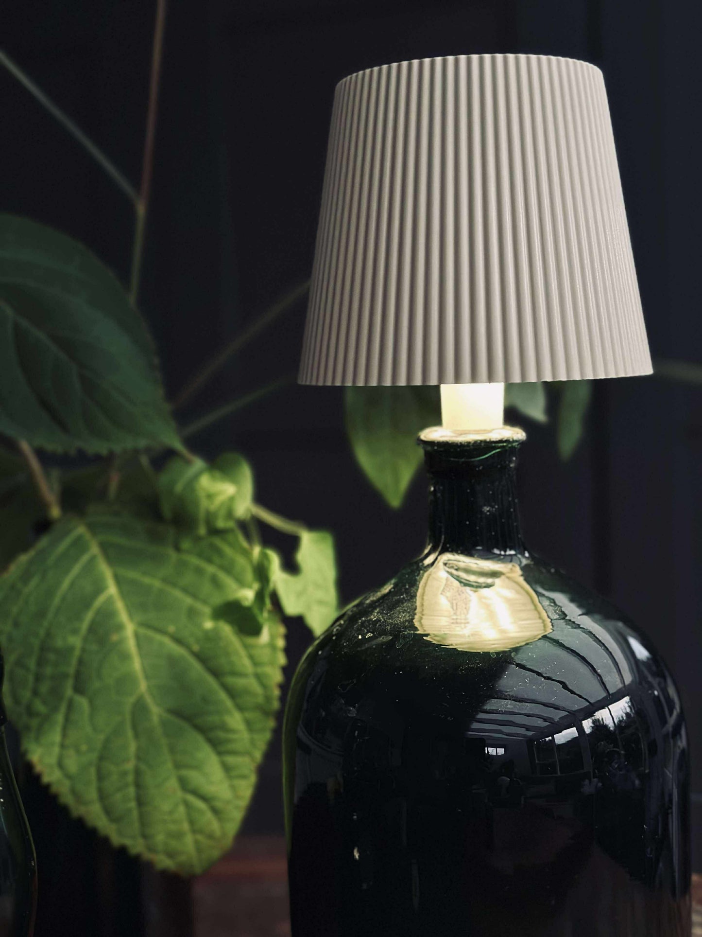 LED lampe til vinflaske - Creme MIX