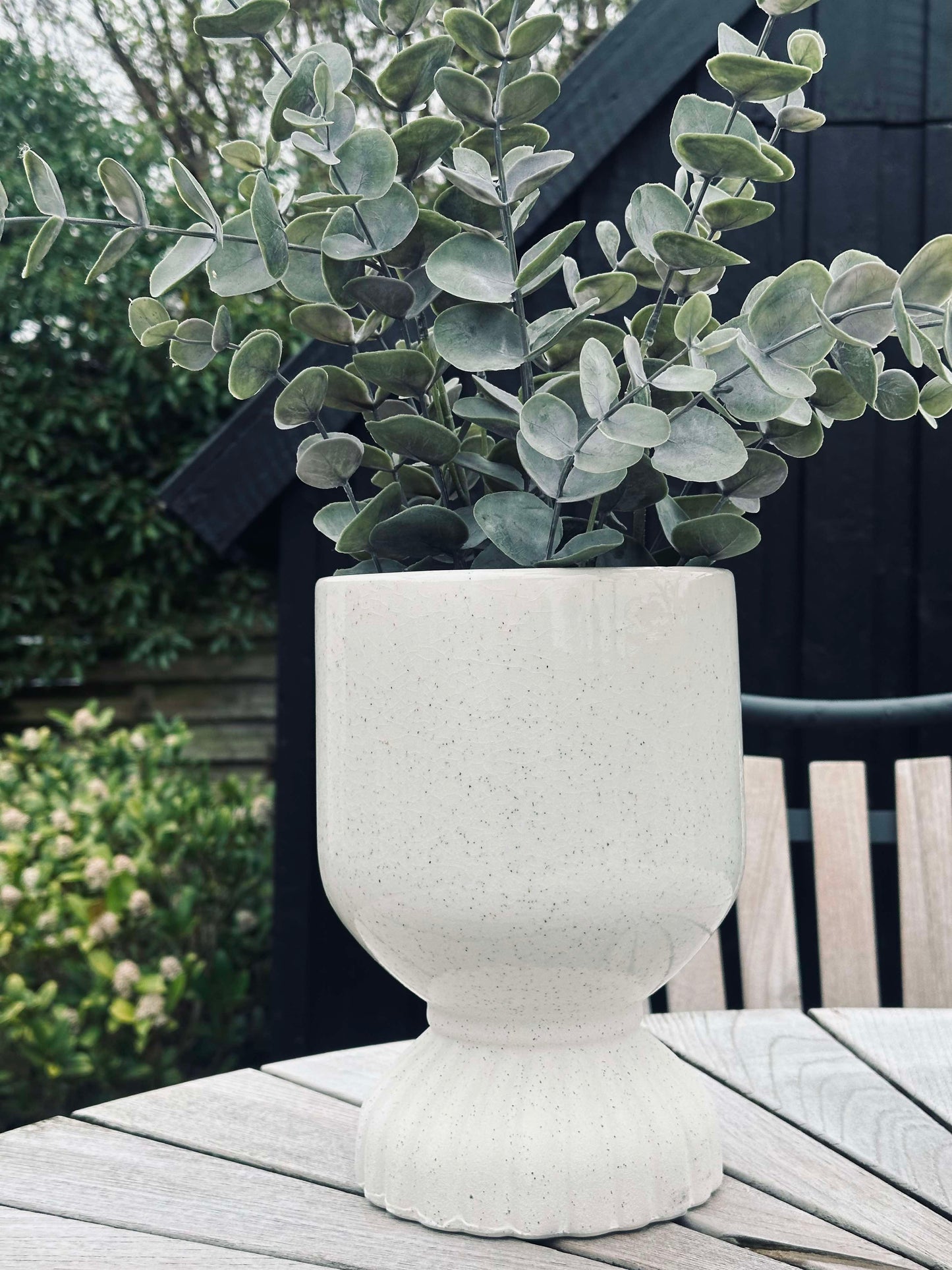 Urtepotte Keramik Creme