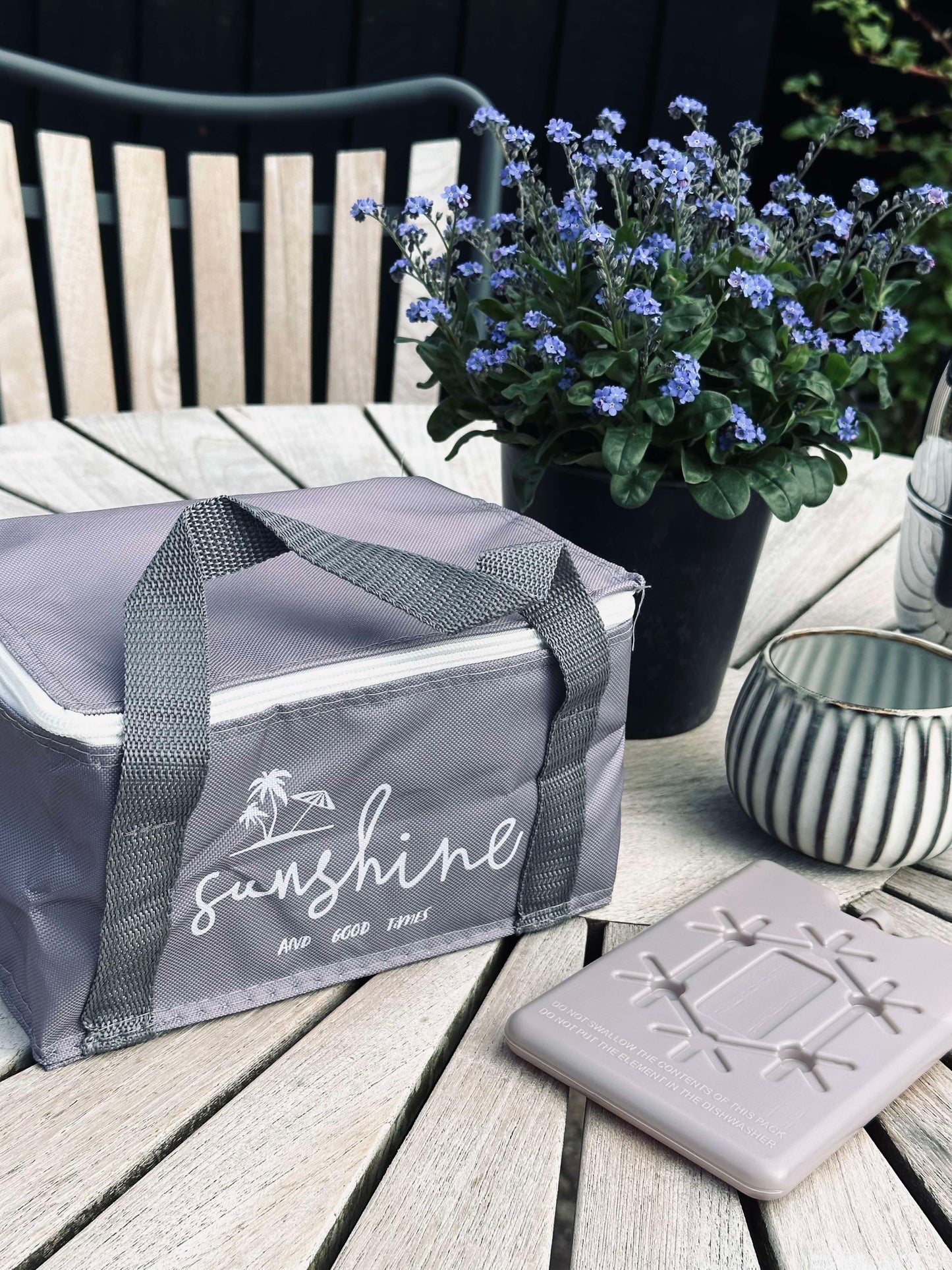 Køletaske m. Køleelement - Grey