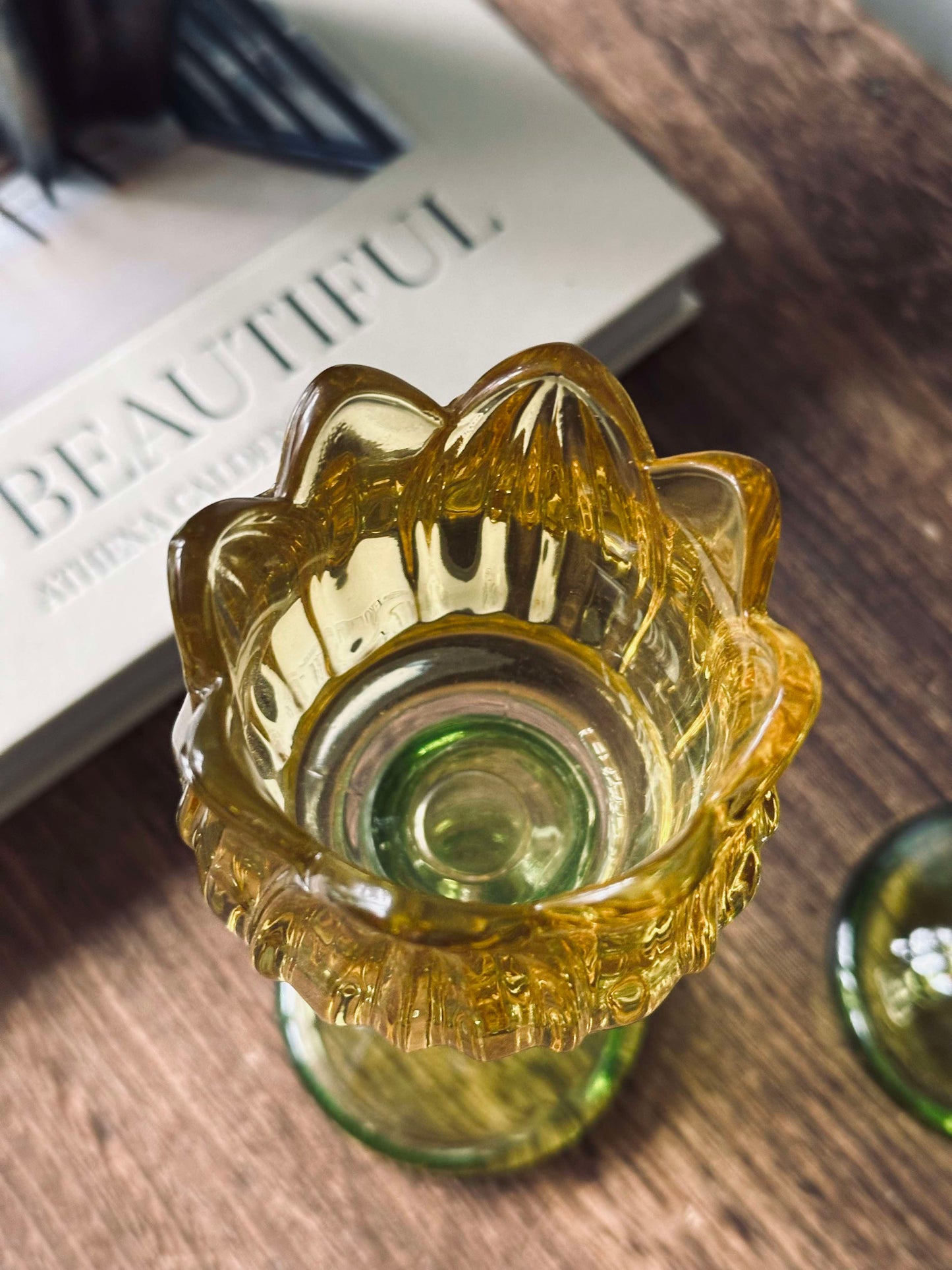 Lysestage til fyrfadslys- Flower