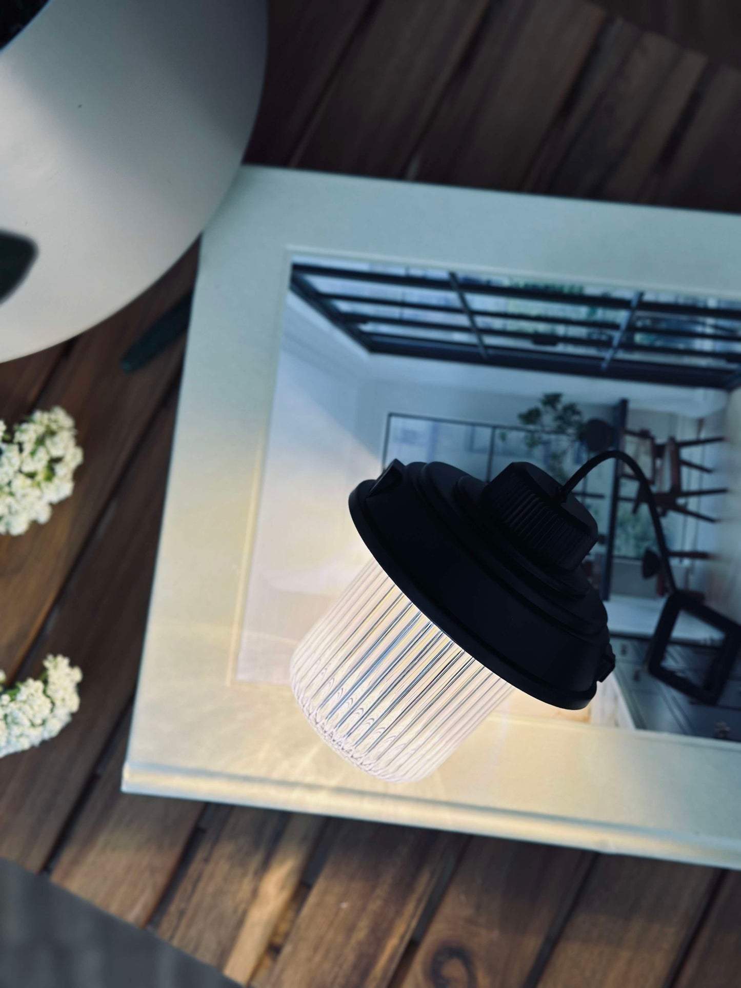 Campinglampe m. ledning - Color mix