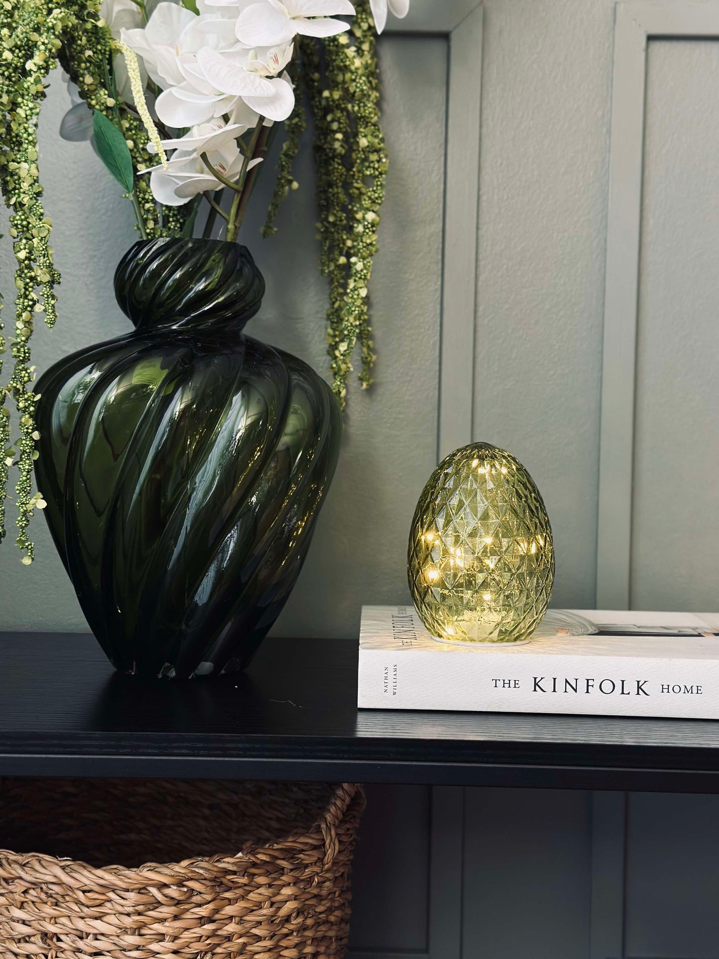 Lampe kugle - Green diamond