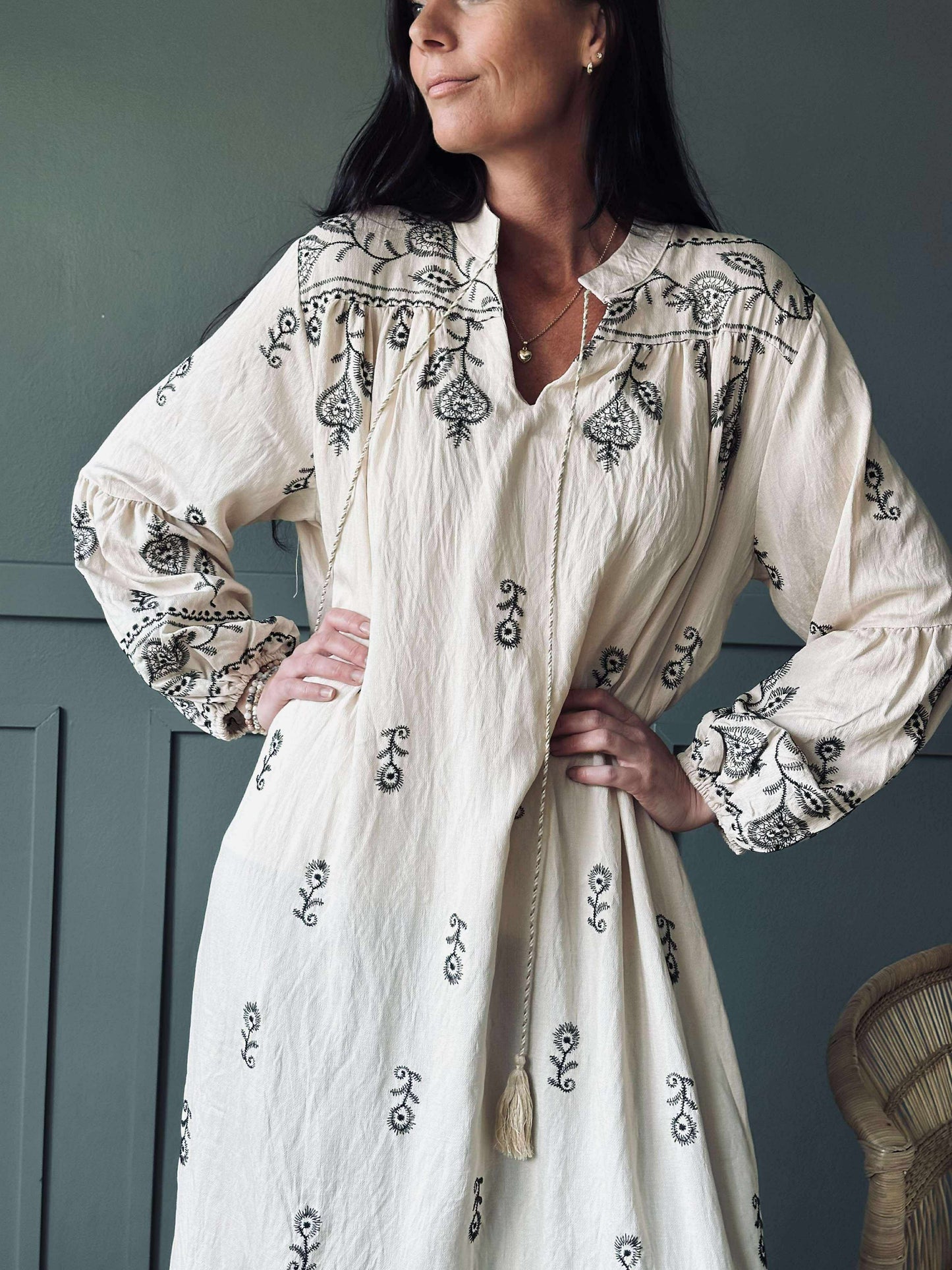 Kjole Embroidery boheme
