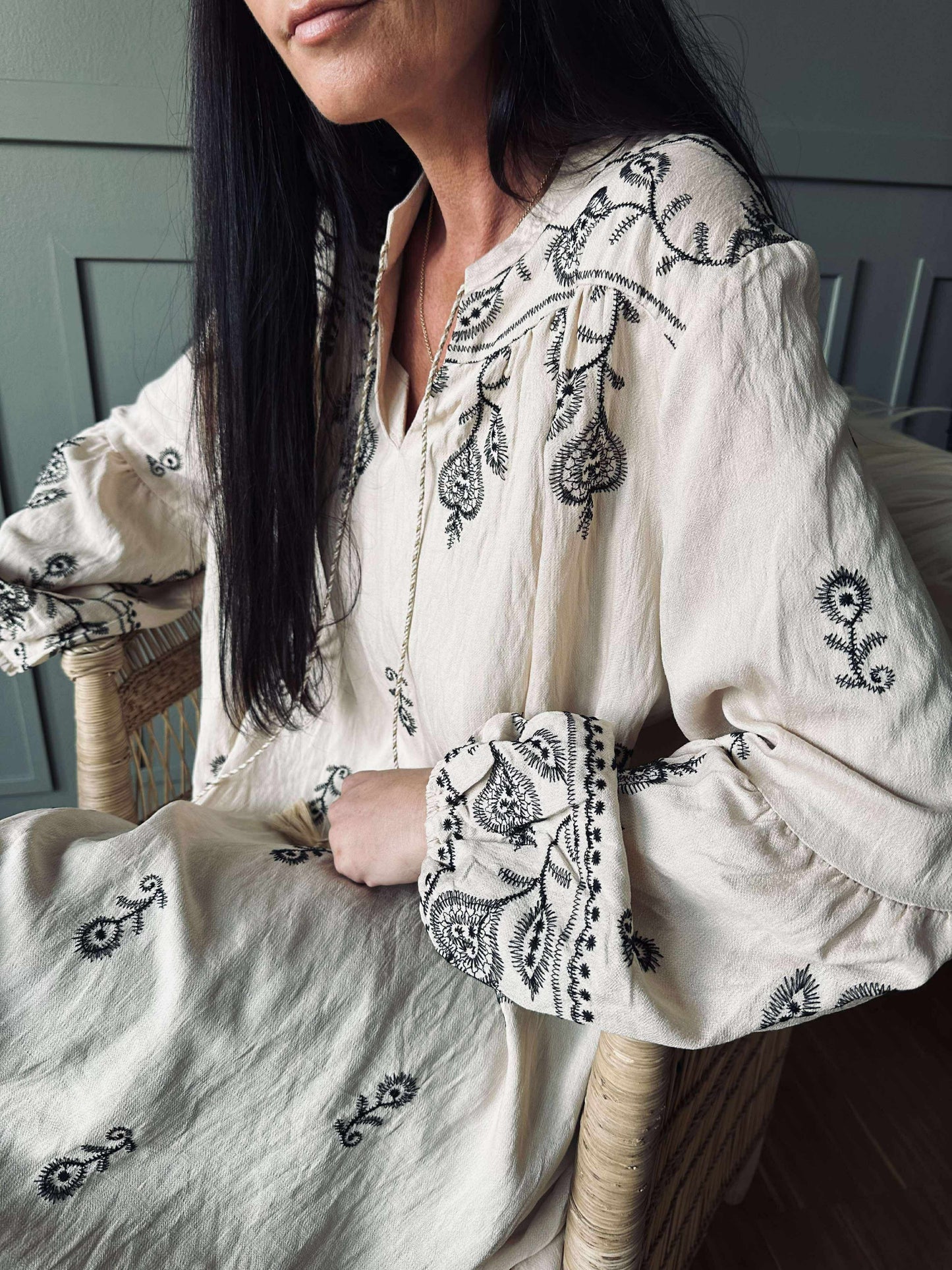 Kjole Embroidery boheme