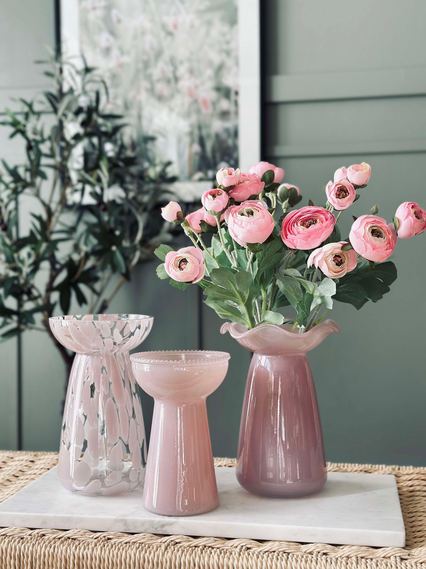 Hyacintvase Lara - Rosa