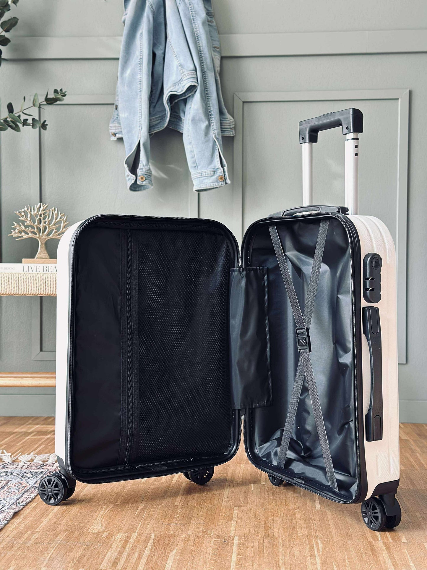 Kuffert Trolley - Beige