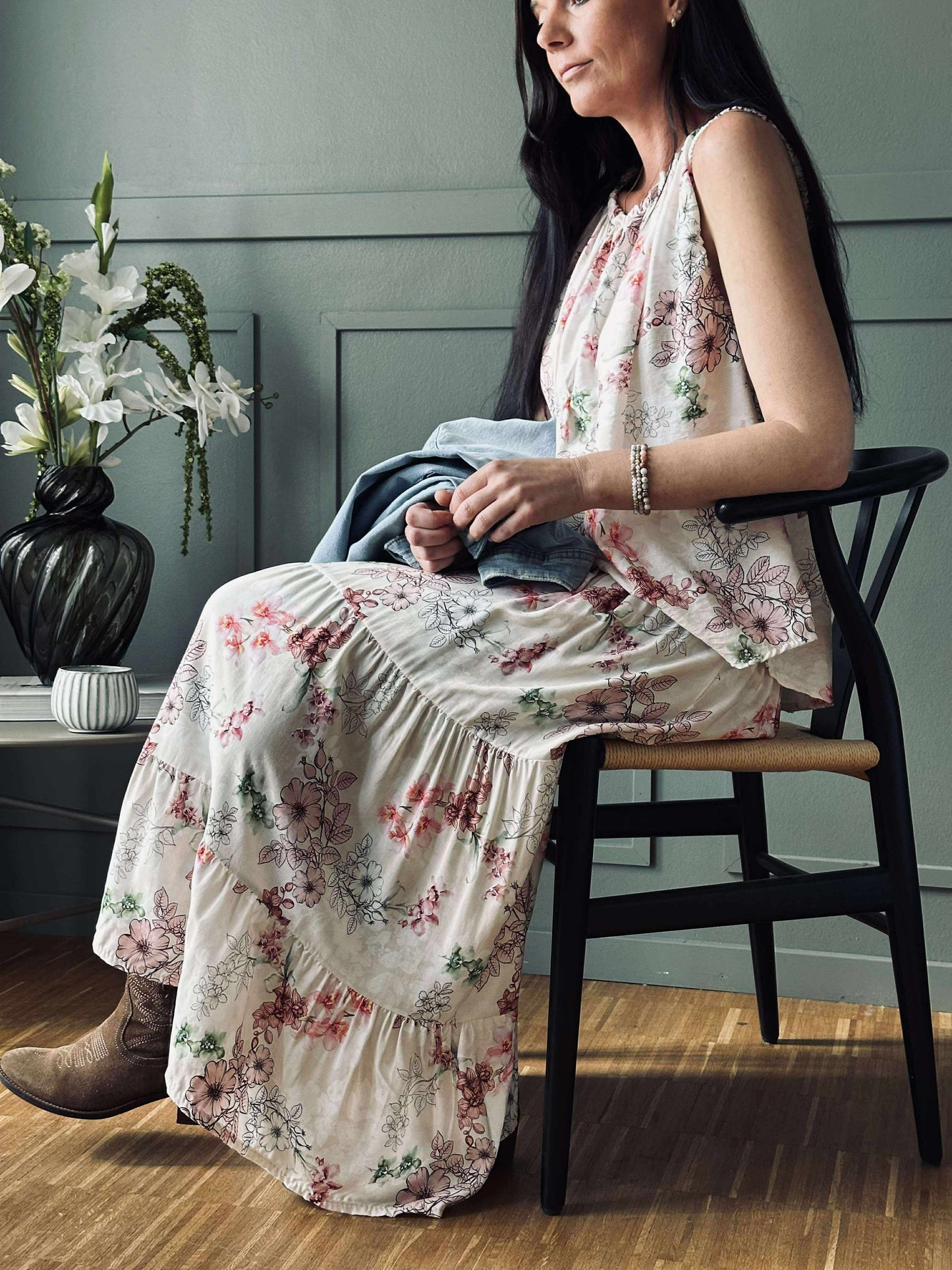 Nederdel Anika Rose flower