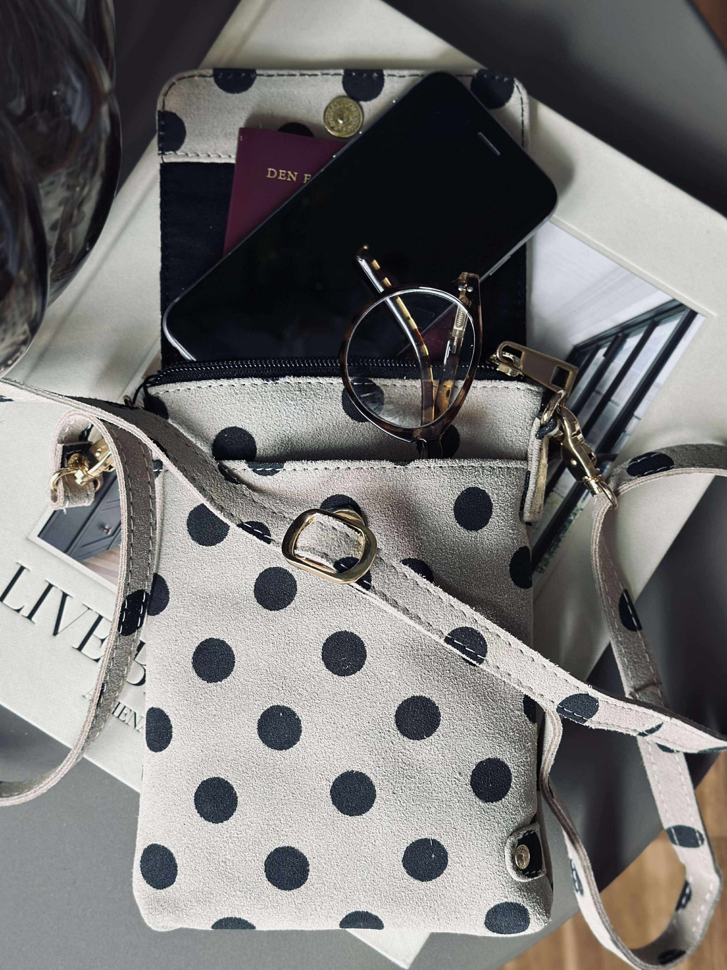 Mobiltaske Blacks dots