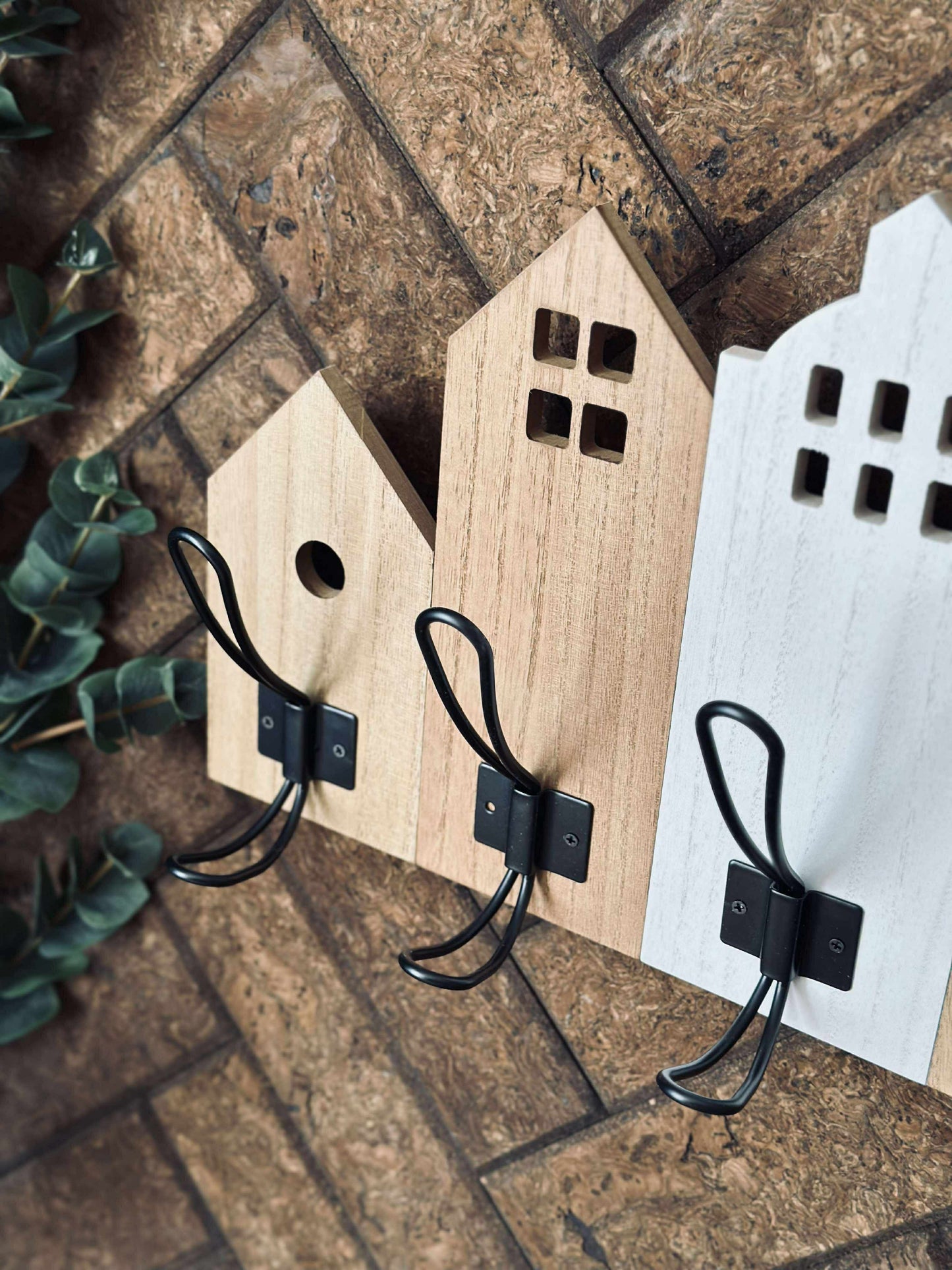 Knagerække med huse