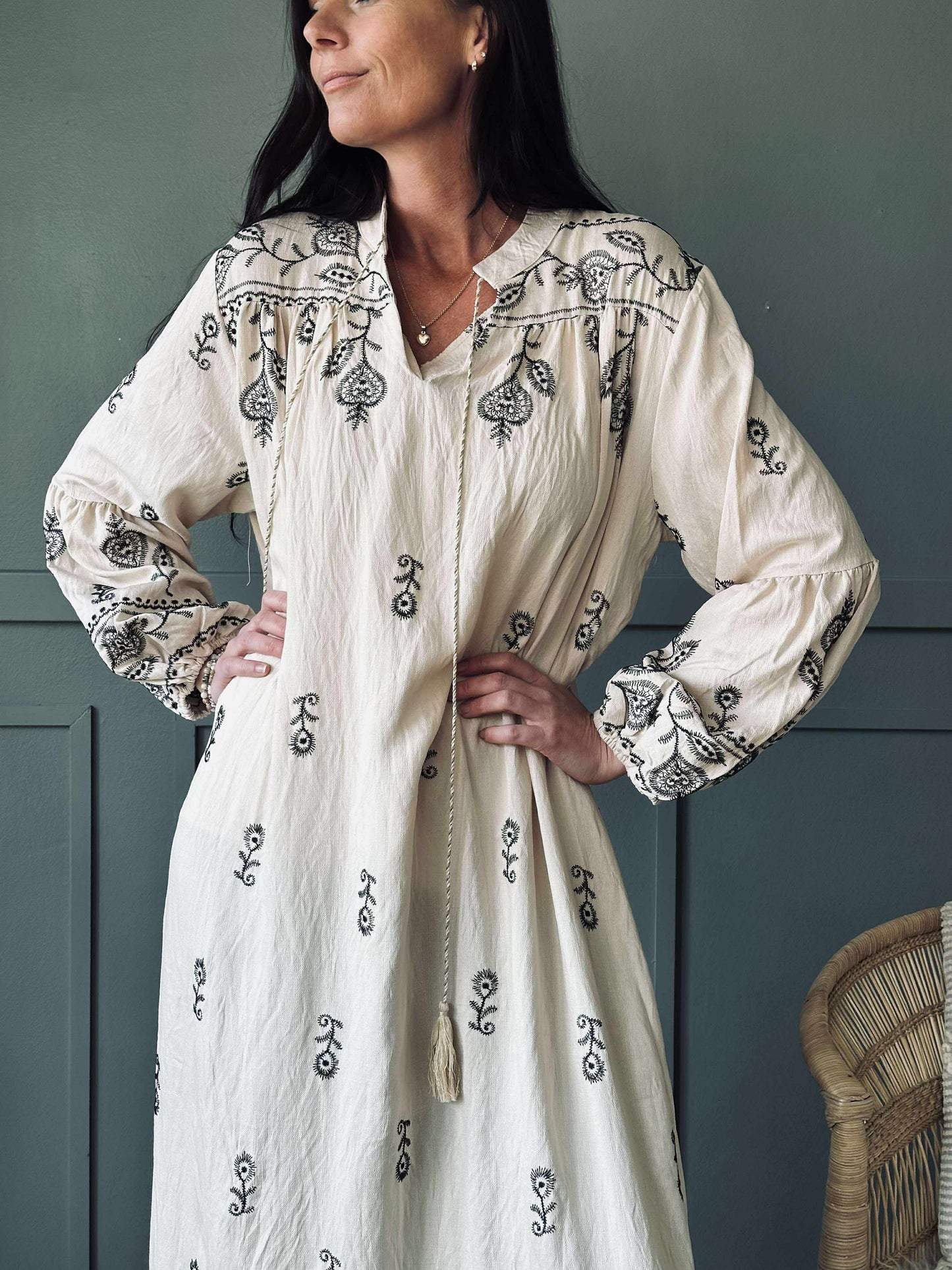 Kjole Embroidery boheme
