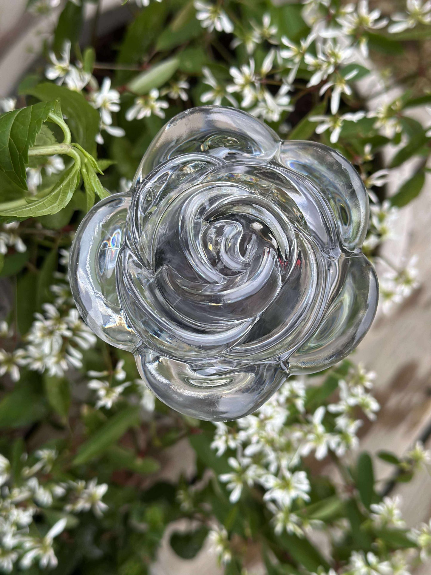 Fakkel med solceller FLOWER – Sæt med 4 stk