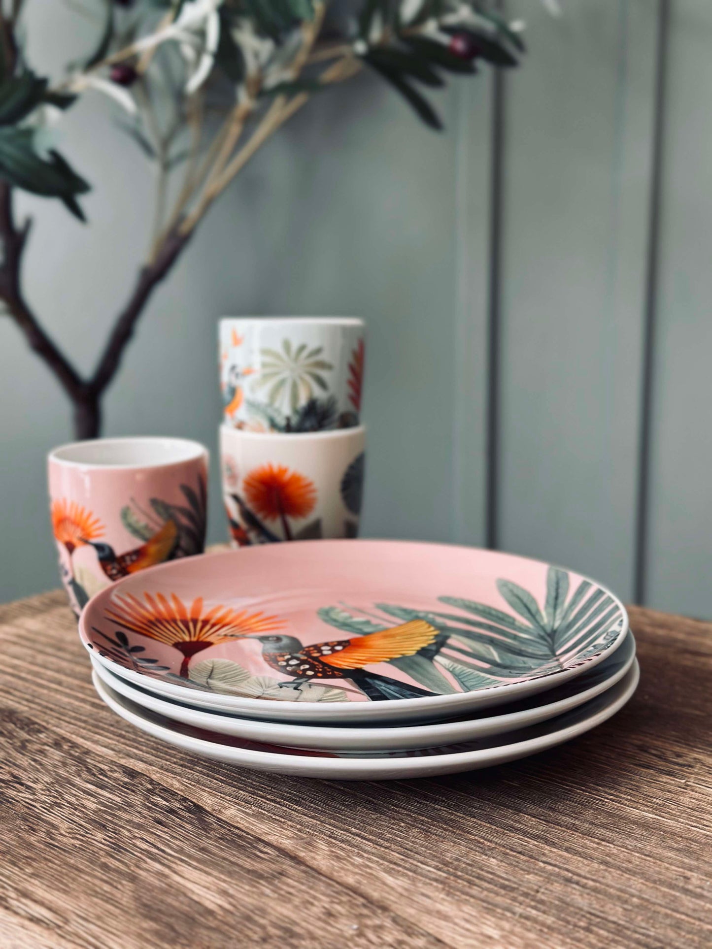 Tallerken 20cm - Boho mix