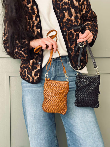 Crossover mobiltaske - Miriam Cognac