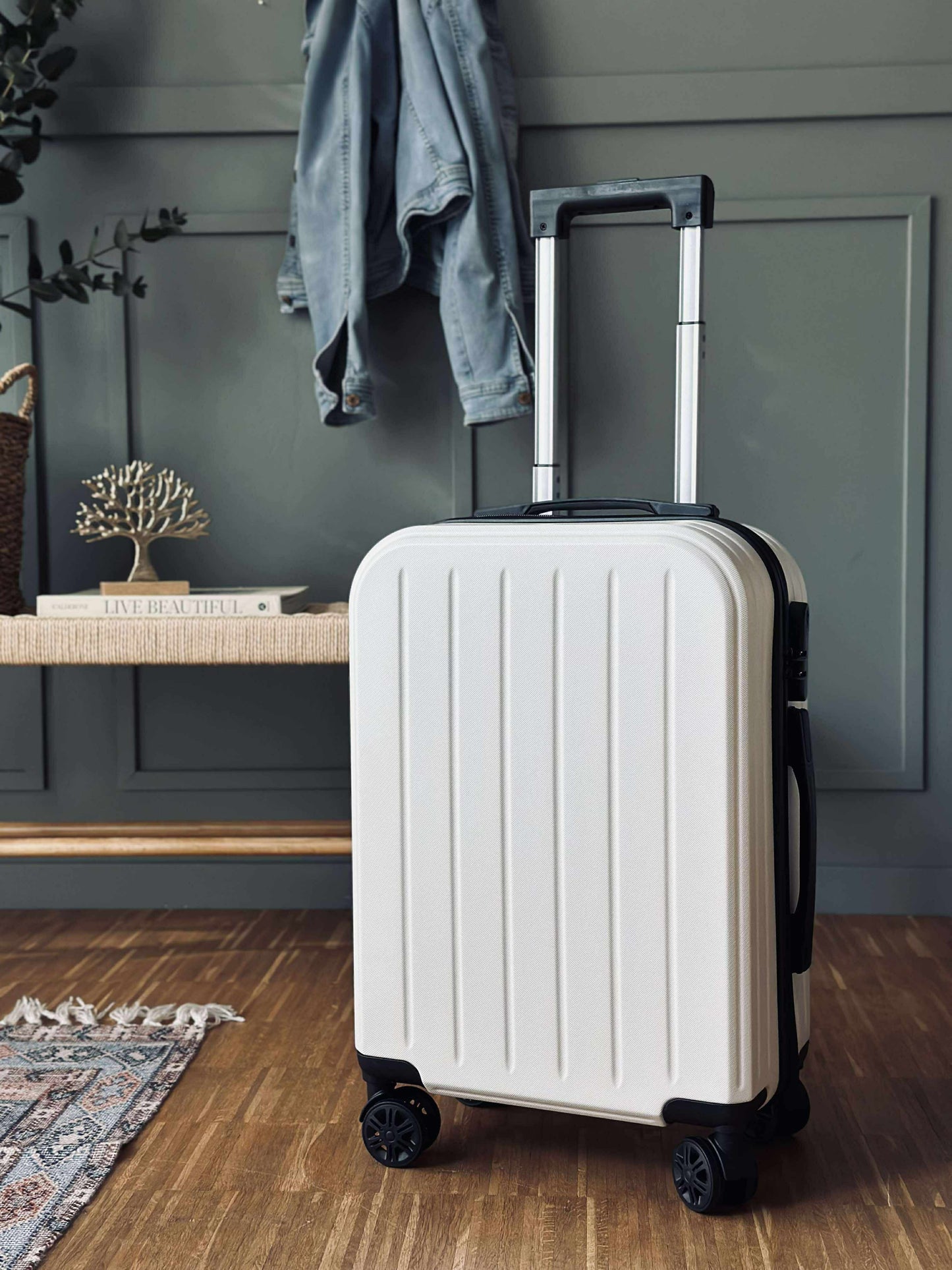 Kuffert Trolley - Beige