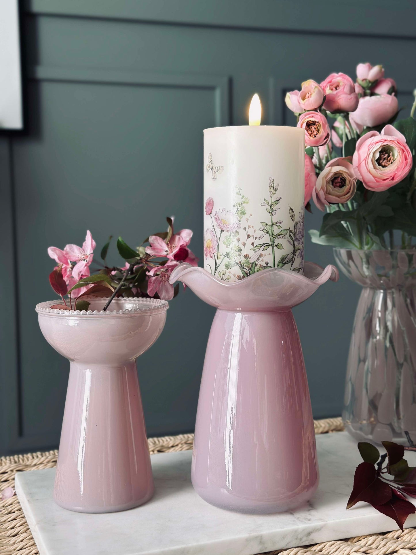 Hyacintvase Lara - Rosa