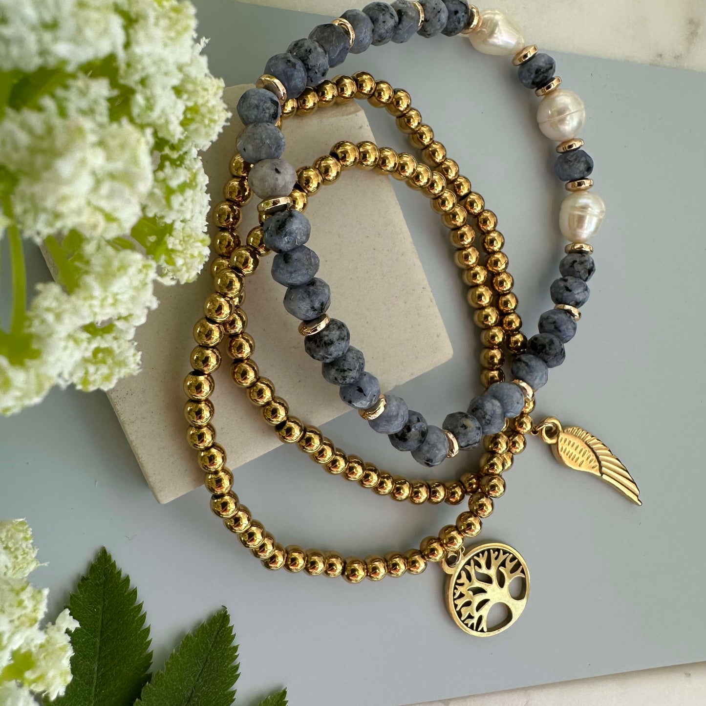 Armbånd Juliane - Blue mix