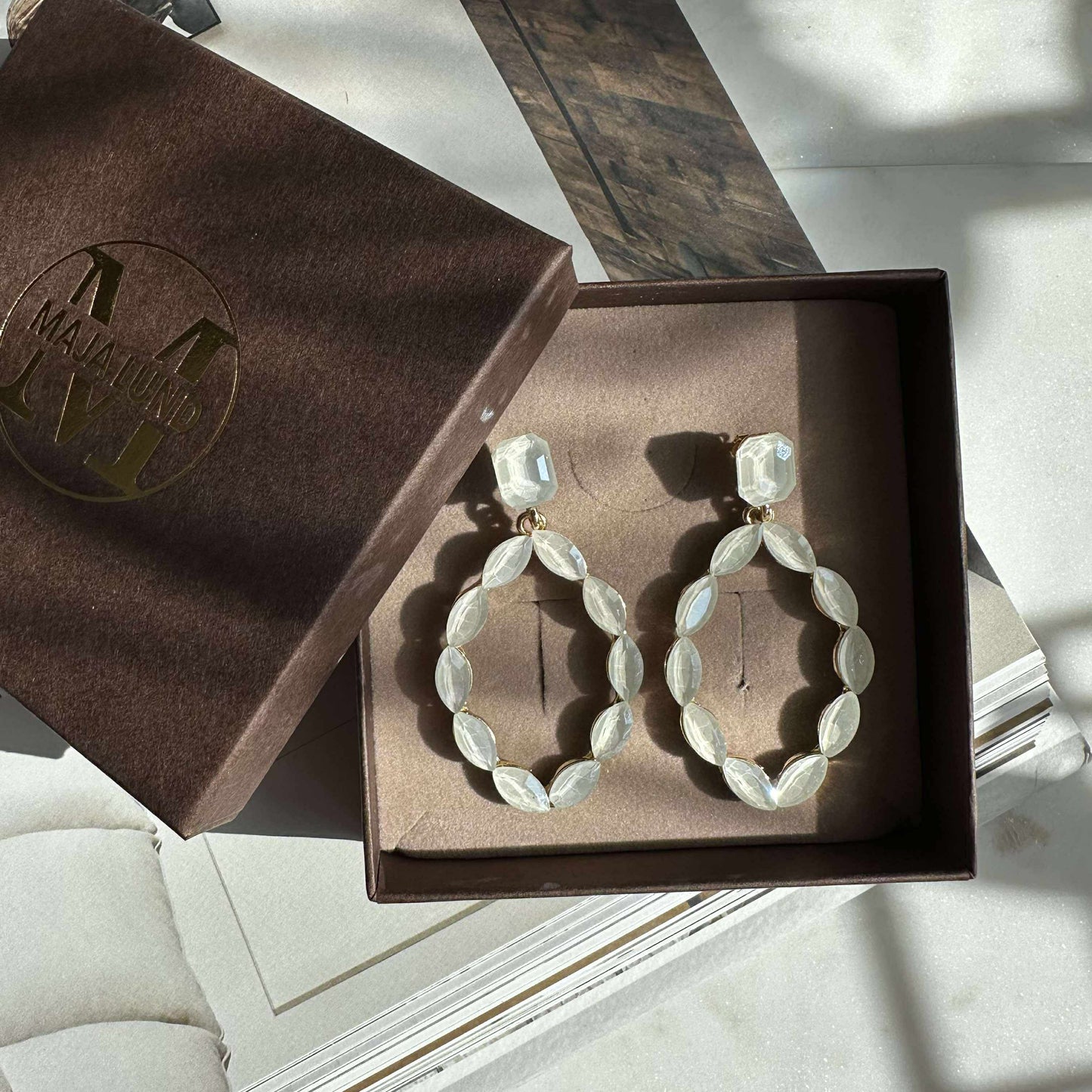 Øreringe Melrose - Off white