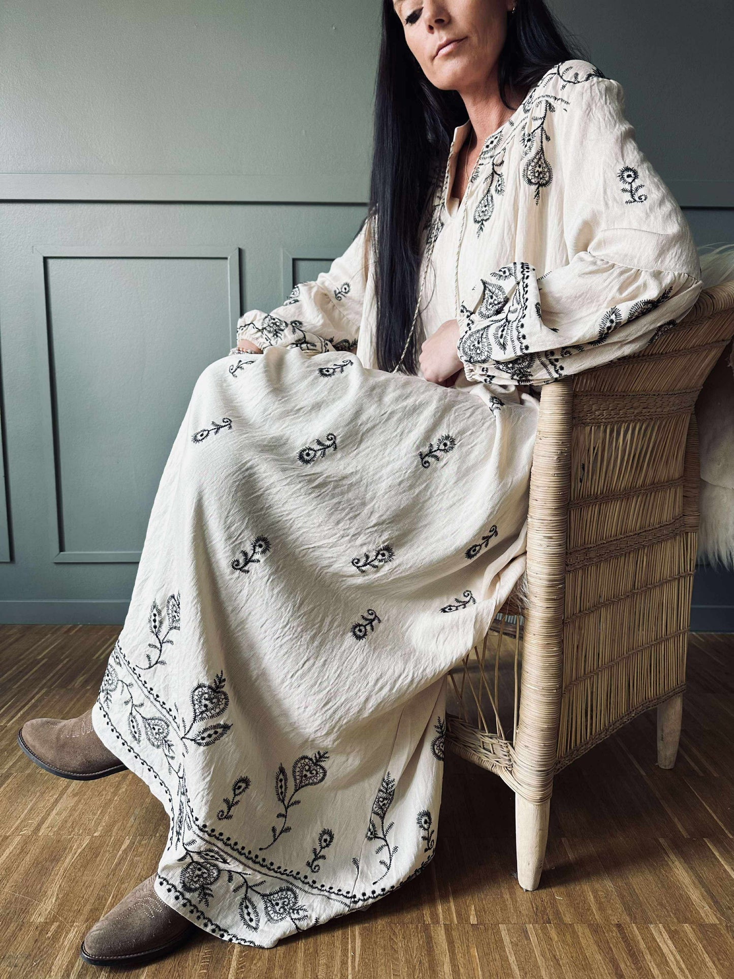 Kjole Embroidery boheme
