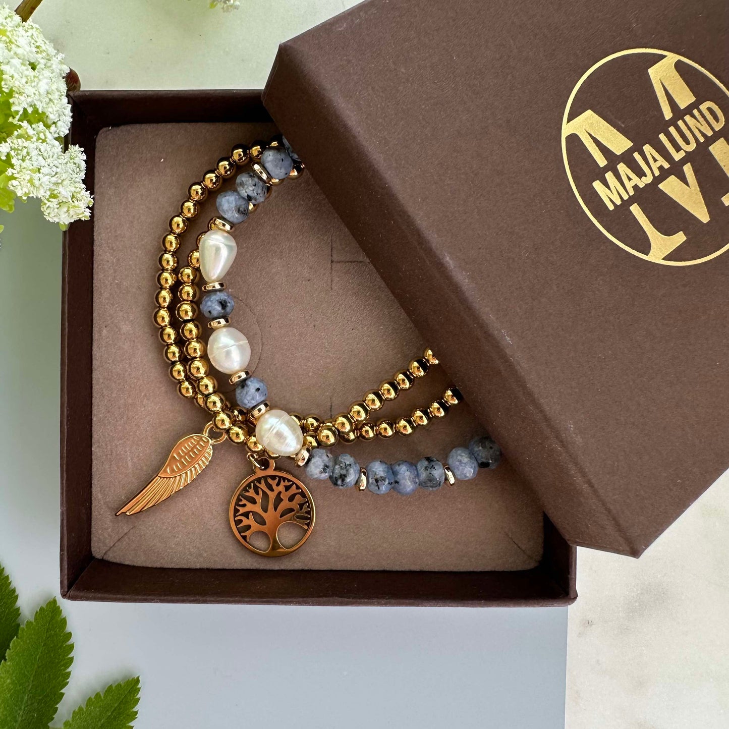 Armbånd Juliane - Blue mix