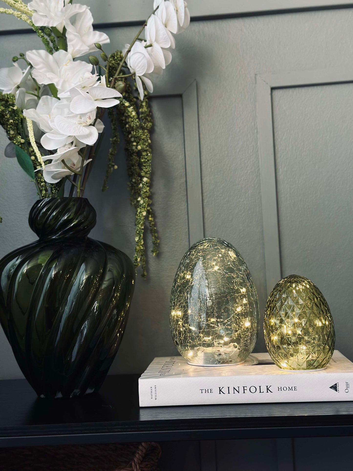 Lampe kugle - Green diamond