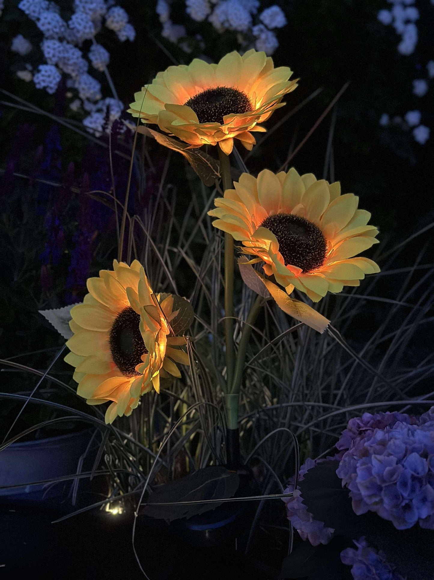 Solsikke med solceller