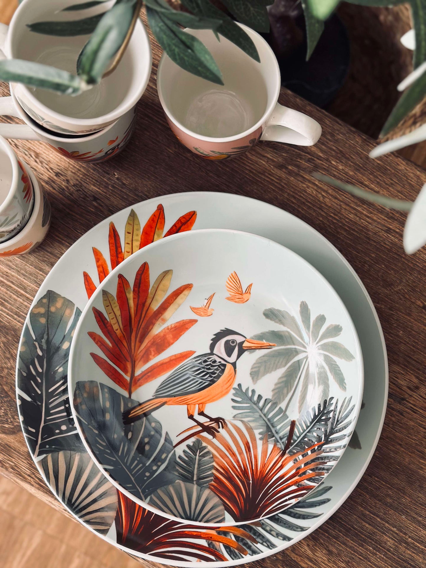 Tallerken 20cm - Boho mix