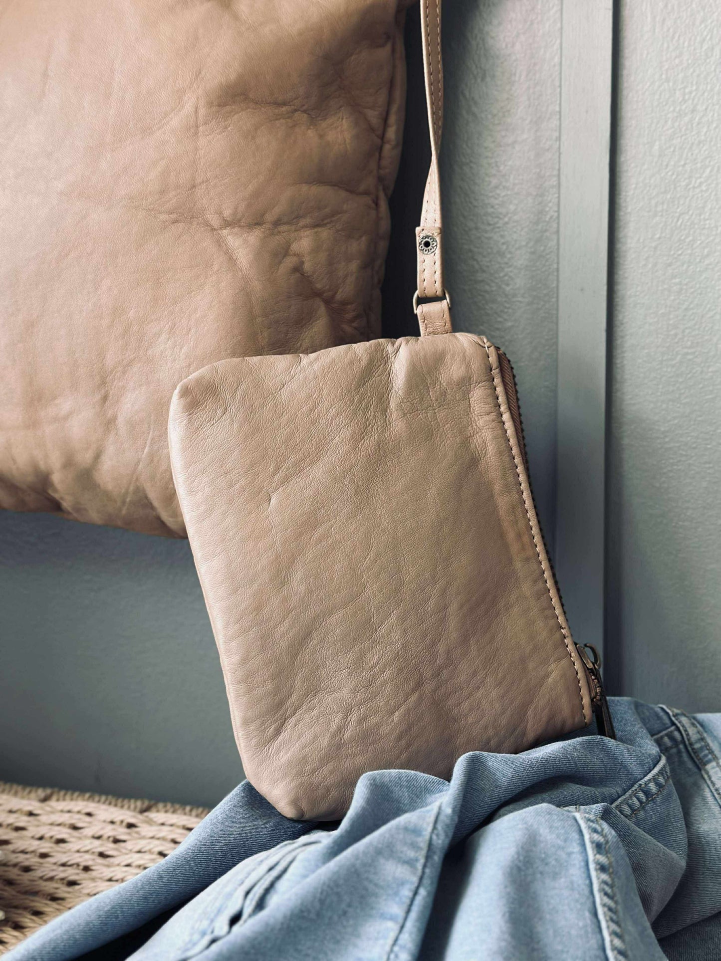 Shopper ink clutch MILLE – Latte
