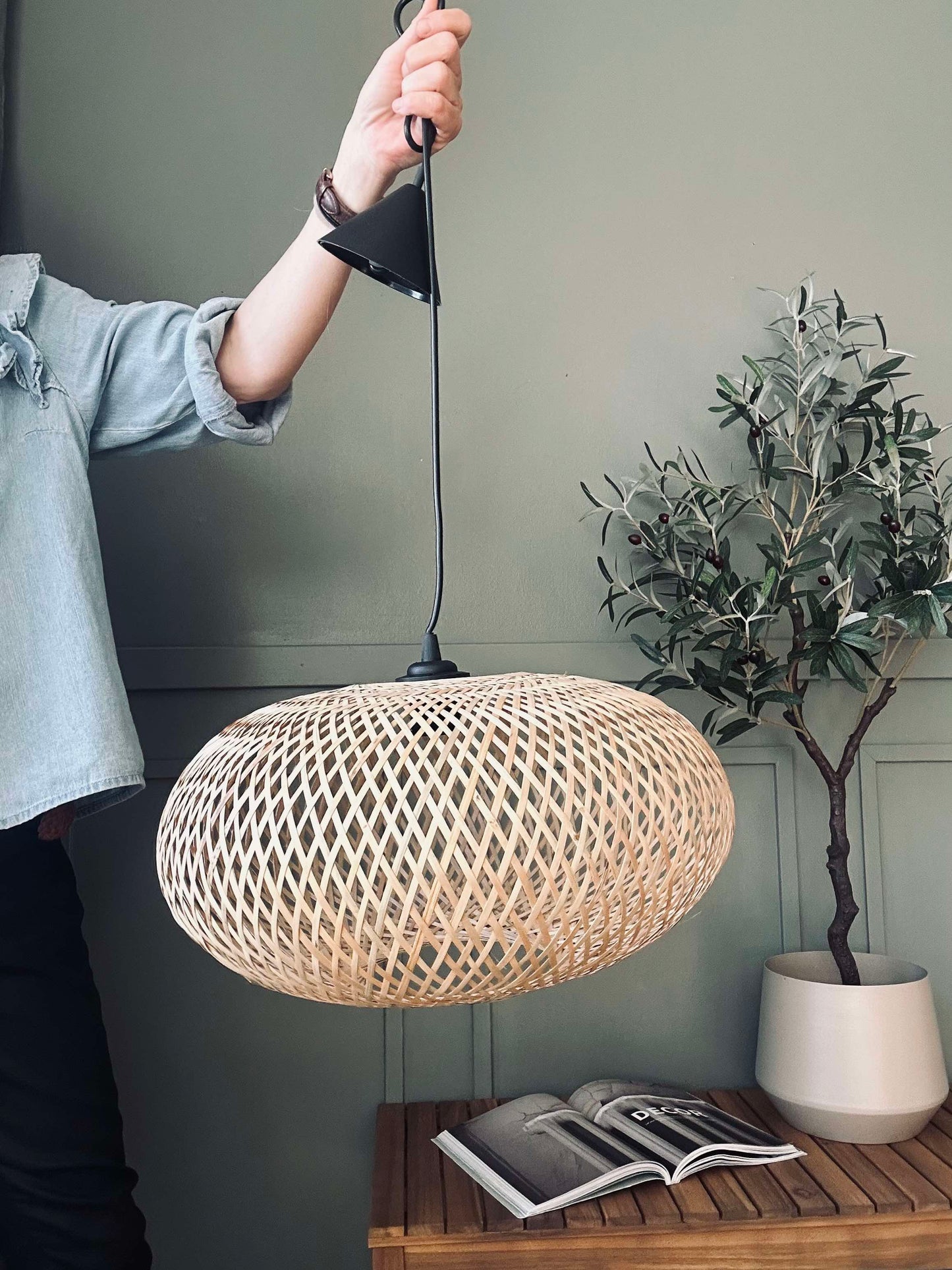 Lampe bambus - dia 38