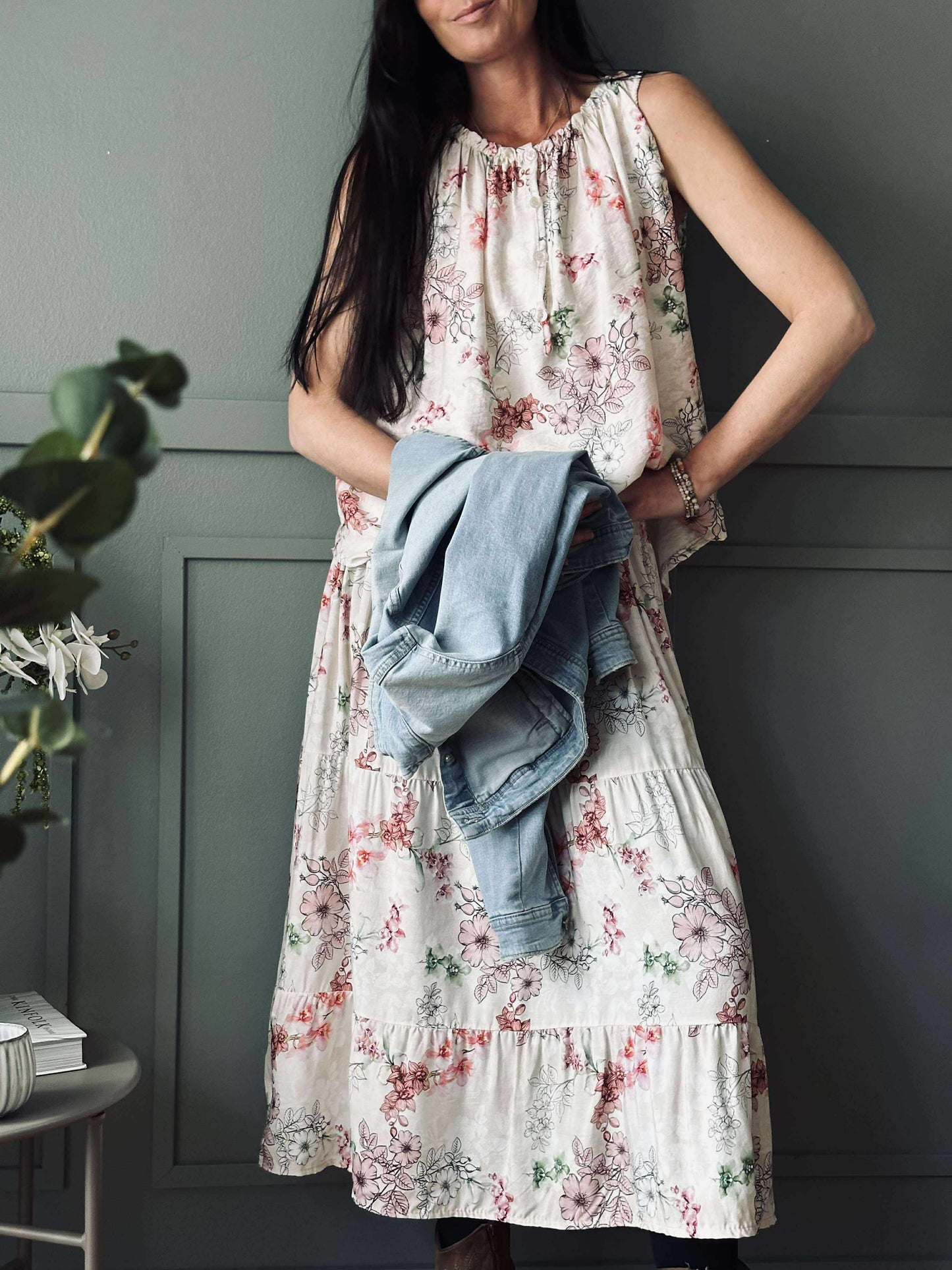 Nederdel Anika Rose flower