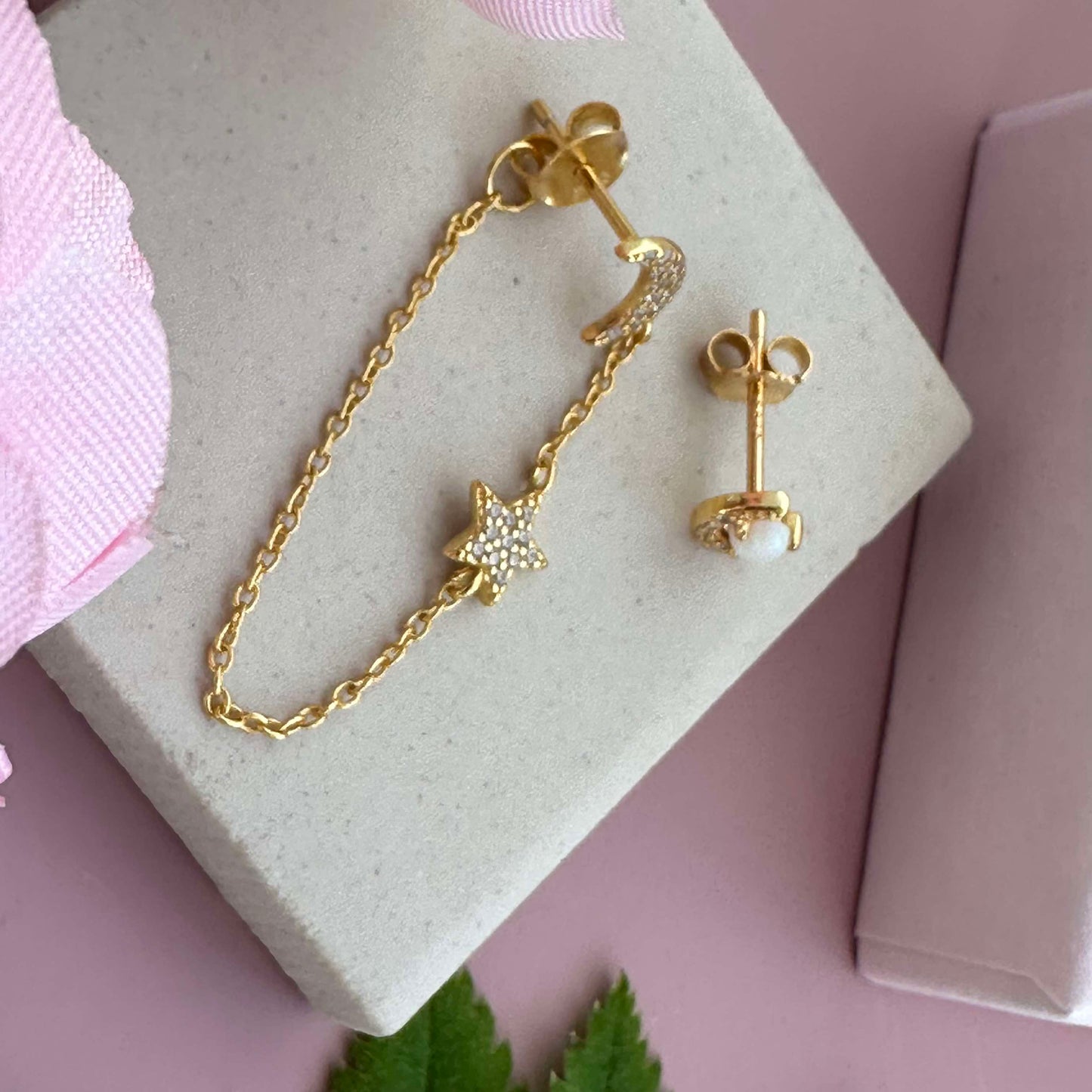 Øreringe Alva - Dobbelt sæt Sterling silver