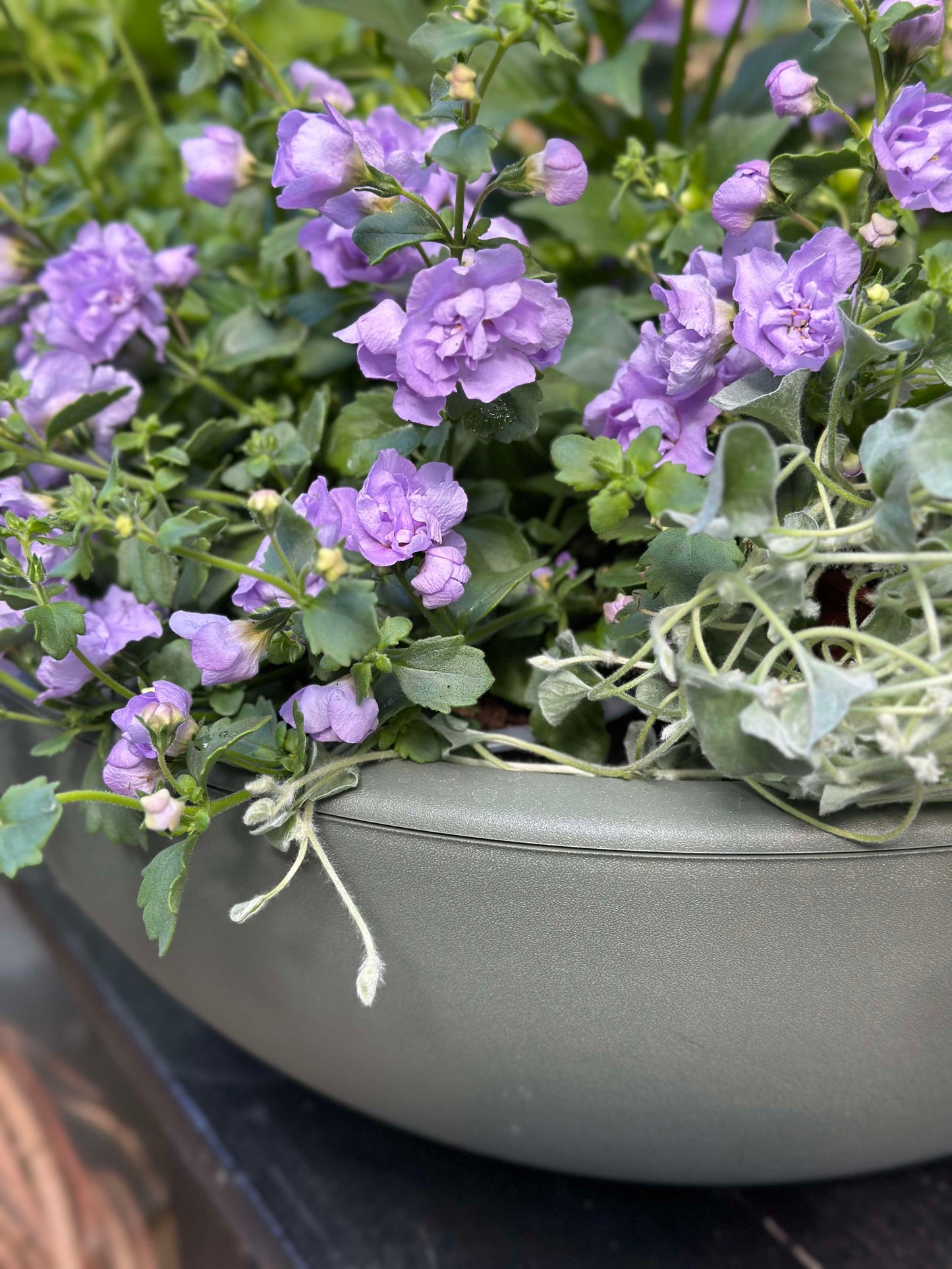 Spejlbassin / Skål dia 40cm - Recycling Grøn